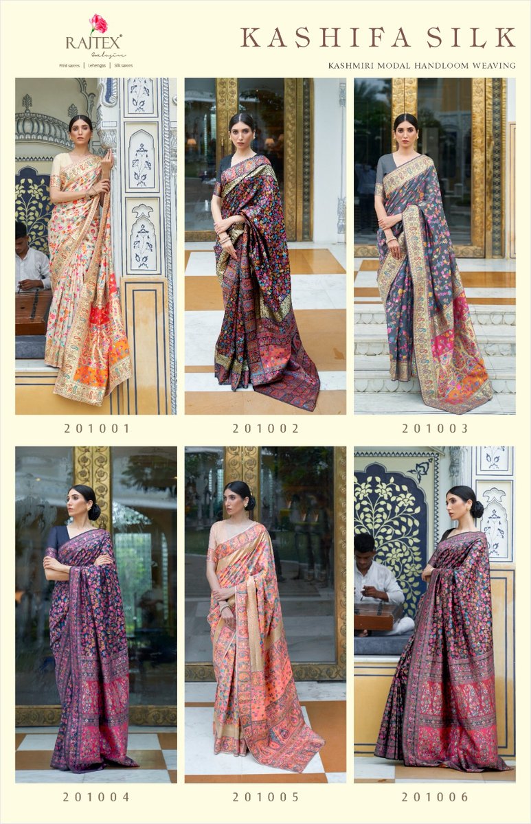 Rajtex Fabrics Kashifa Silk 201001-201006 Series 7