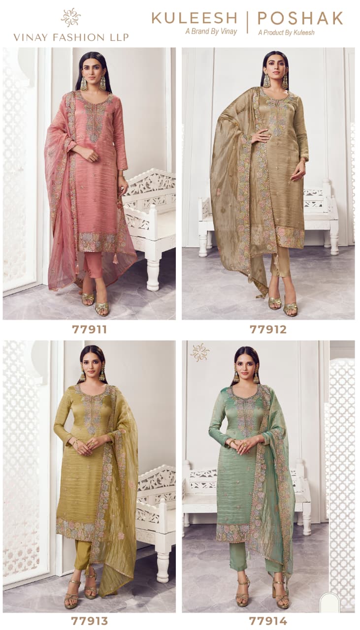 VINAY FASHION KULEESH POSHAK SERIES 77911 TO 77914 2