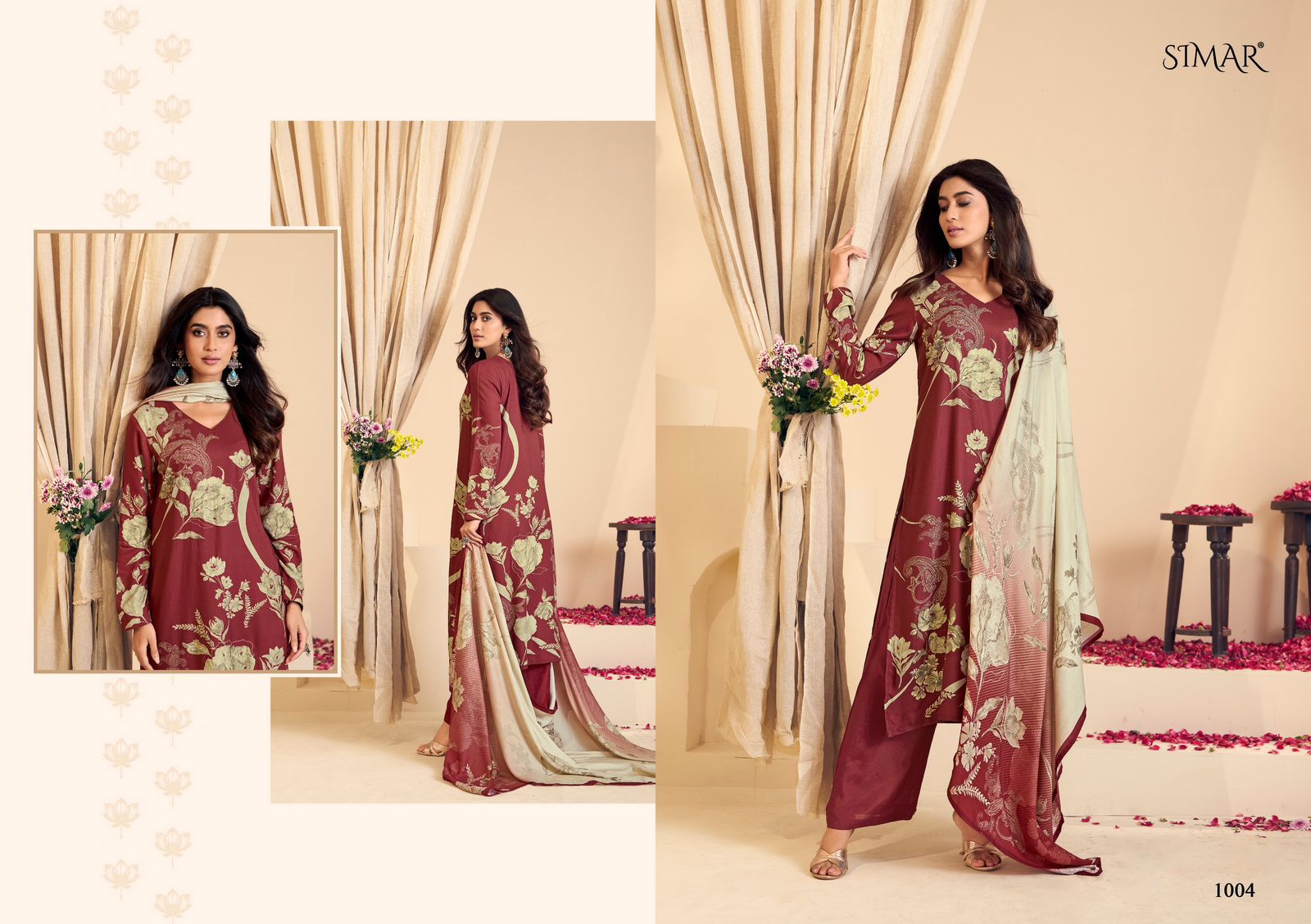 GLOSSY SIMAR REEWAJ SERIES 1001 TO 1004 8