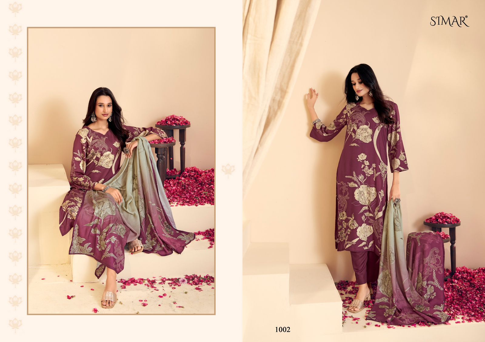 GLOSSY SIMAR REEWAJ SERIES 1001 TO 1004 5
