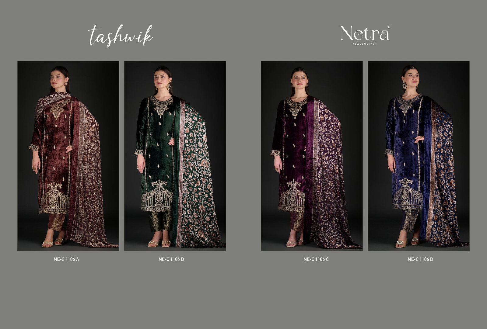 NETRA EXCLUSIVE TASHWIK SERIES 1186A TO 1186D 2
