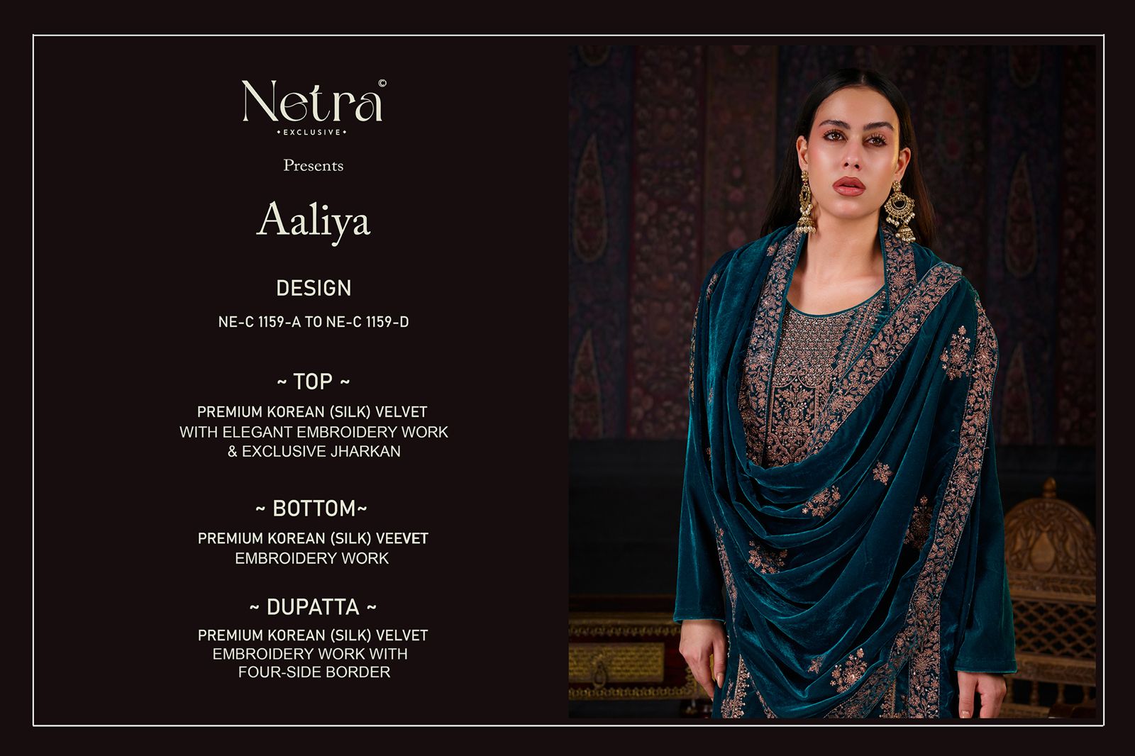 NETRA EXCLUSIVE AALIYA 1159A TO 1159D SERIES 19
