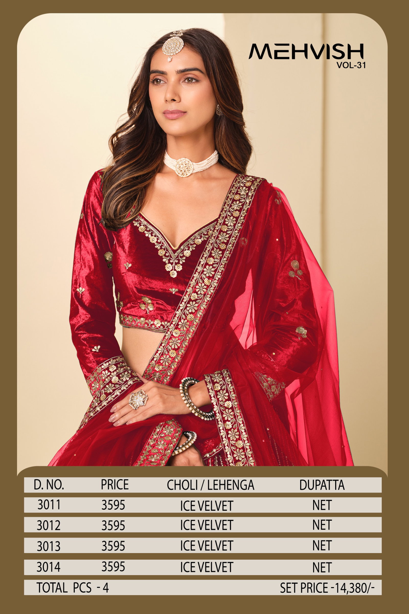 DANI FASHION MEHVISH VOL-31 SERIES 3111 TO 3104 5