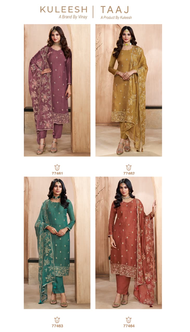 VINAY FASHION KULEESH TAAJ SERIES 77461 TO 77464 4