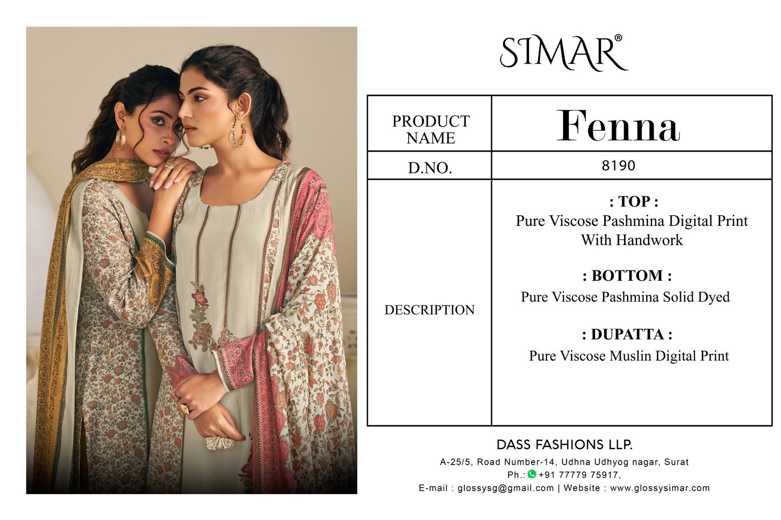 GLOSSY SIMAR FENNA SERIES 8190A TO 8190D 13