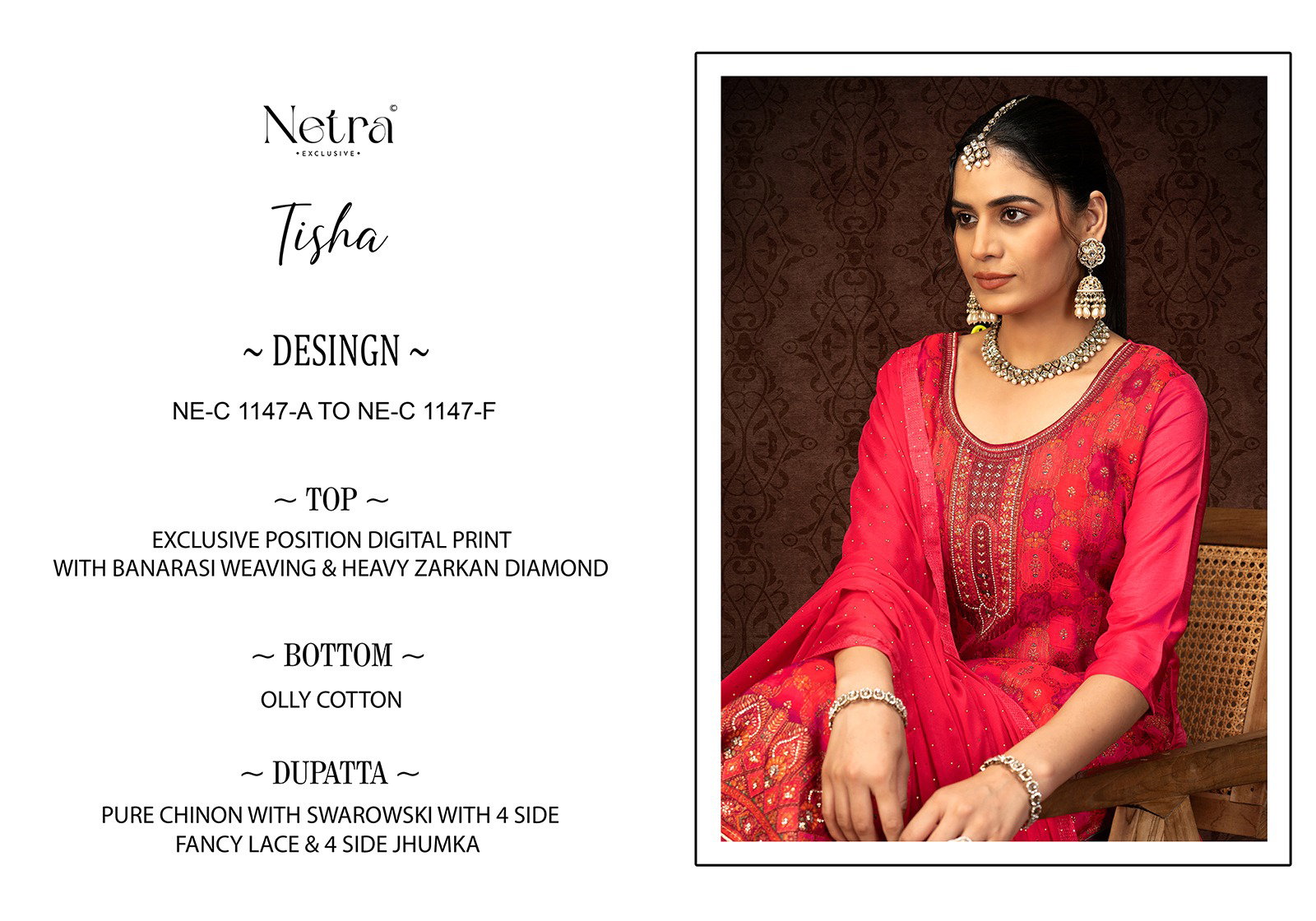 NETRA EXCLUSIVE TISHA SERIES NE-C1147A TO NE-C1147F 3