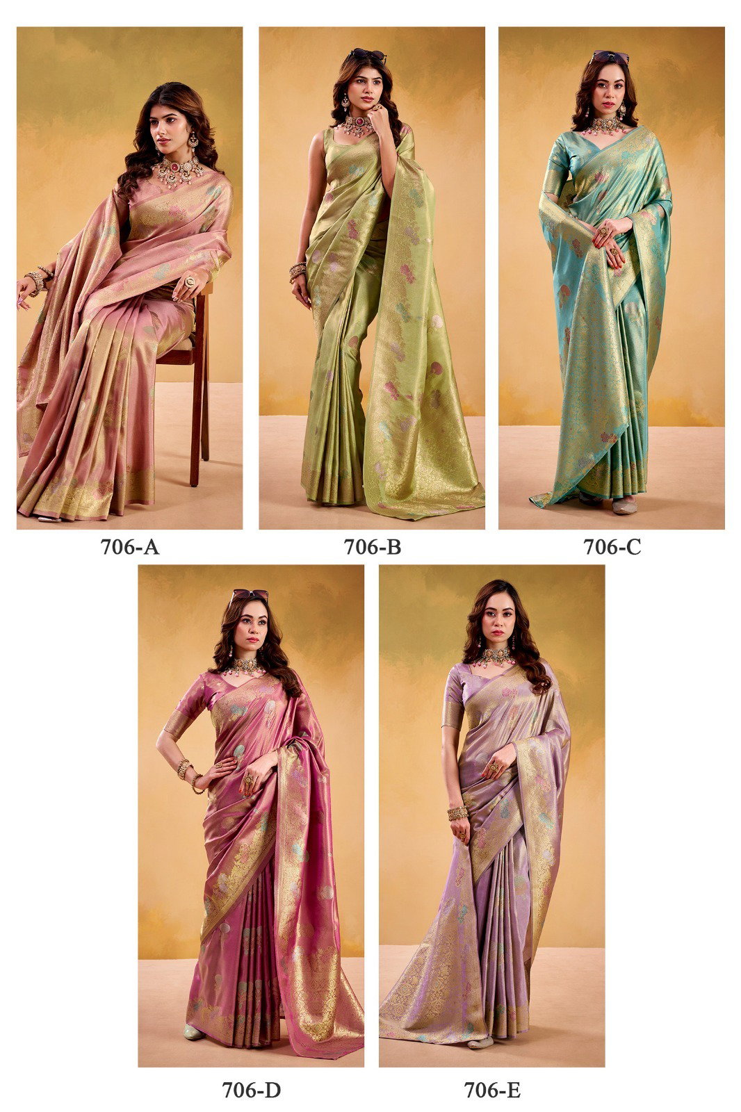 RAJPATH FABRICS-KORIAN SILK SERIES 706A TO 706E 2