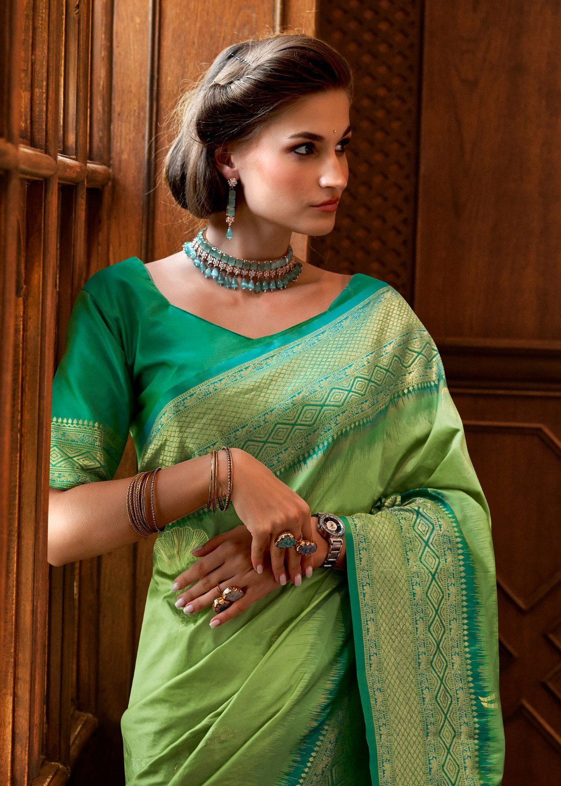RAJPATH FABRICS- ROSE BERRY SILK SERIES 460001 TO 440006 2
