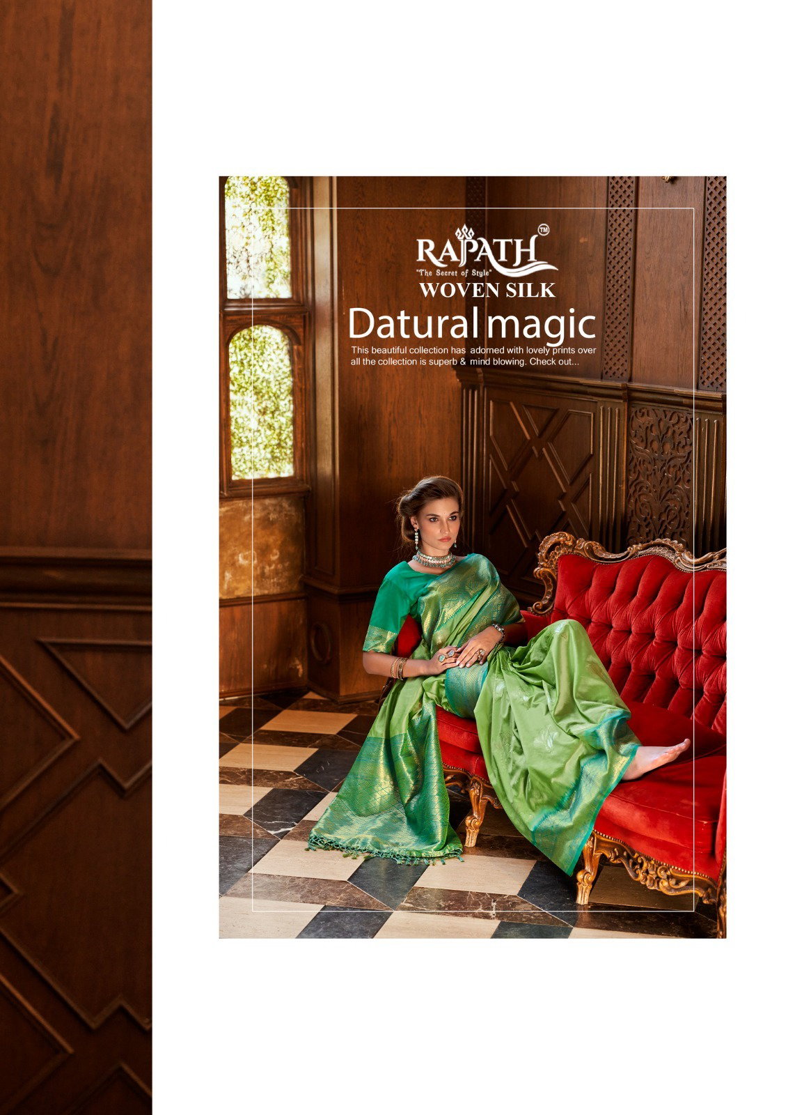 RAJPATH FABRICS- ROSE BERRY SILK SERIES 460001 TO 440006 18