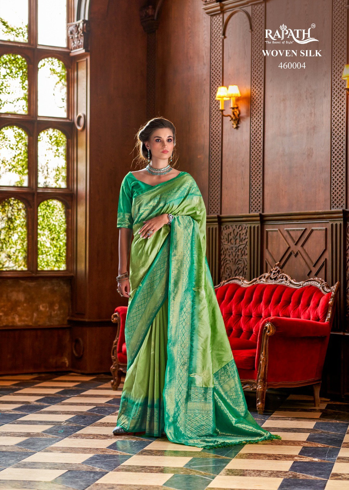 RAJPATH FABRICS- ROSE BERRY SILK SERIES 460001 TO 440006 14