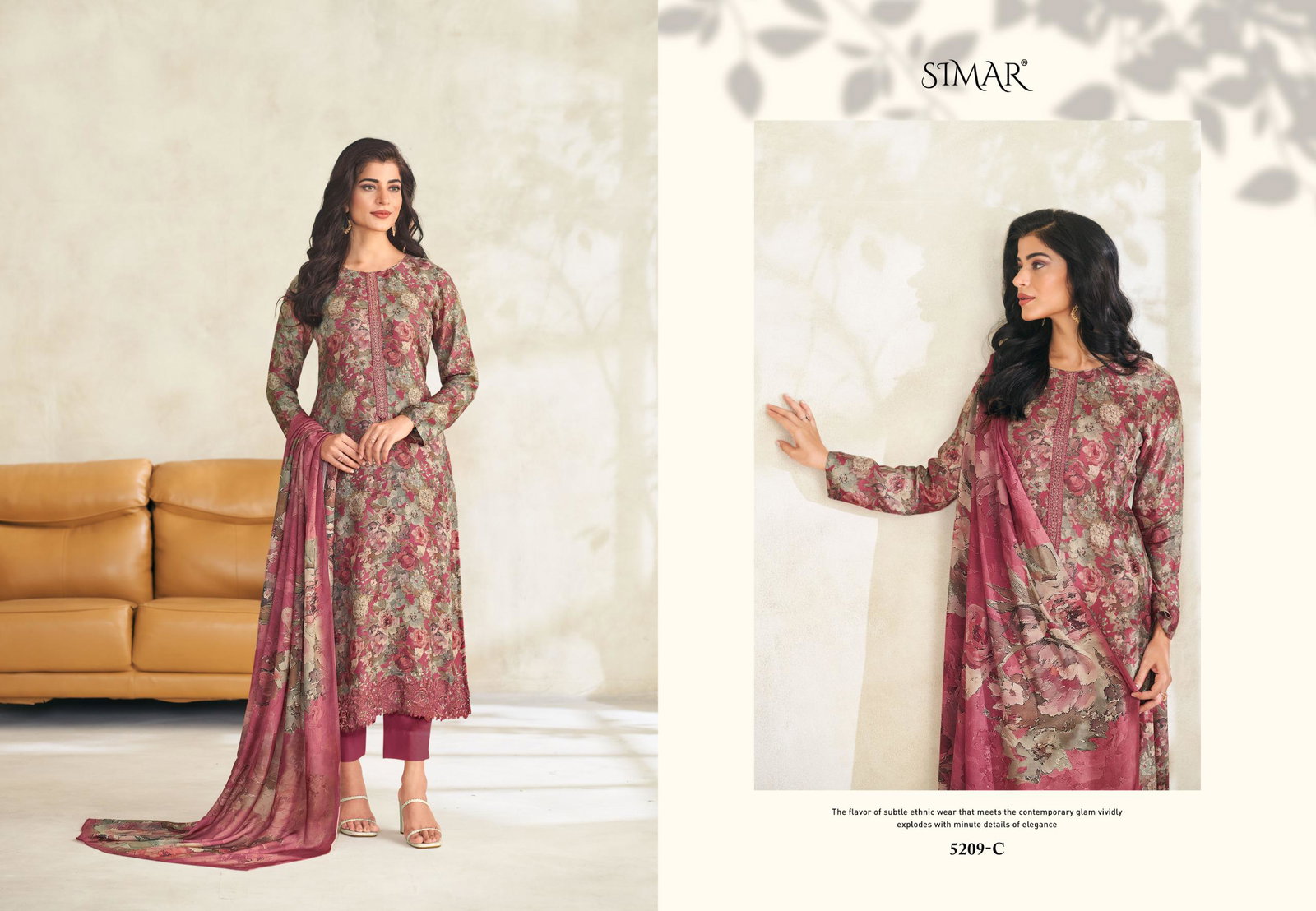 GLOSSY SIMAR HAMSAFAR SERIES 5209A TO 5209D 5