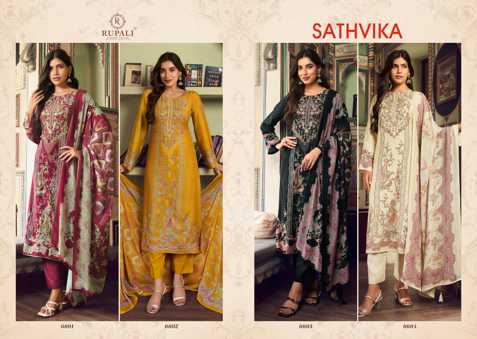 RUPALI FASHION TRENDZ SATNVIKA 6601-6604 SERIES SALWAR SUIT 4