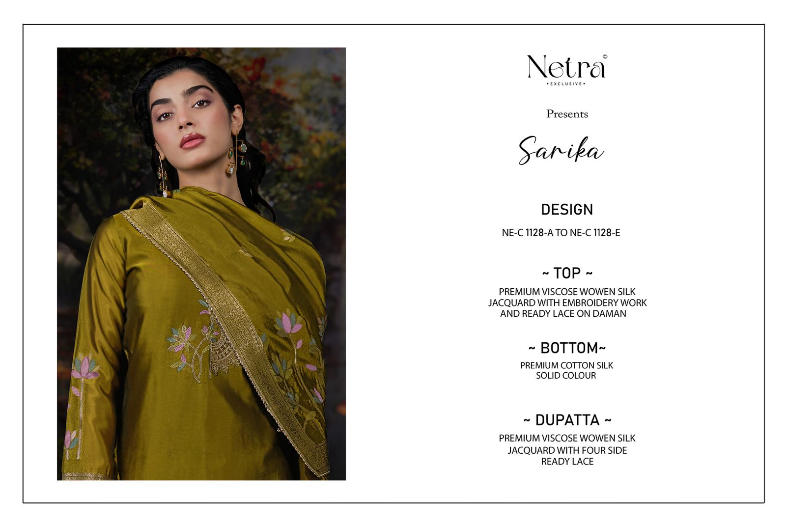 NETRA EXCLUSIVE SARIKA SERIES NE-C1128A TO NE-C1128F 4