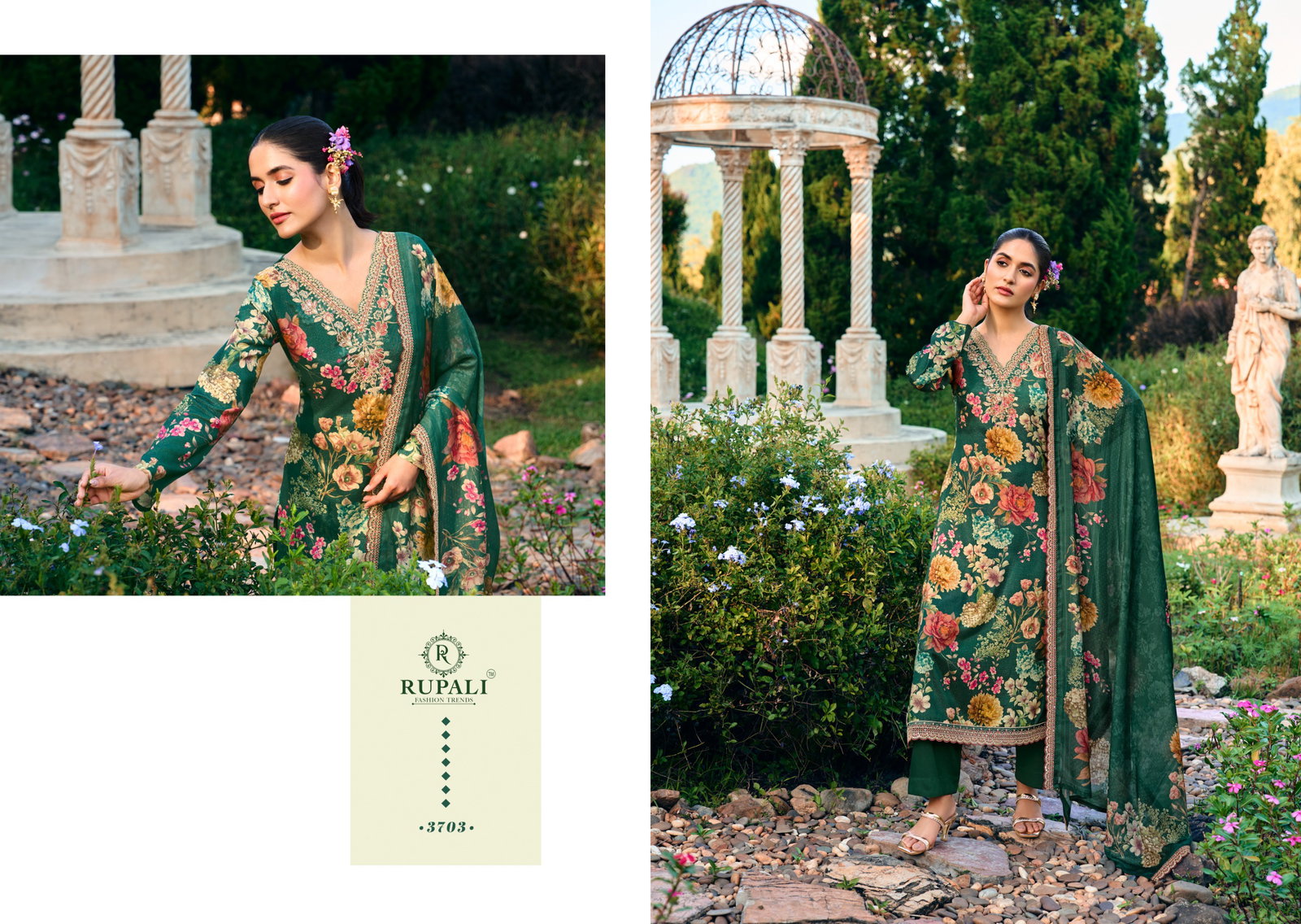 RUPALI FASHION TRENDZ LA ROSE 3701-3704 SERIES SALWAR SUIT 2