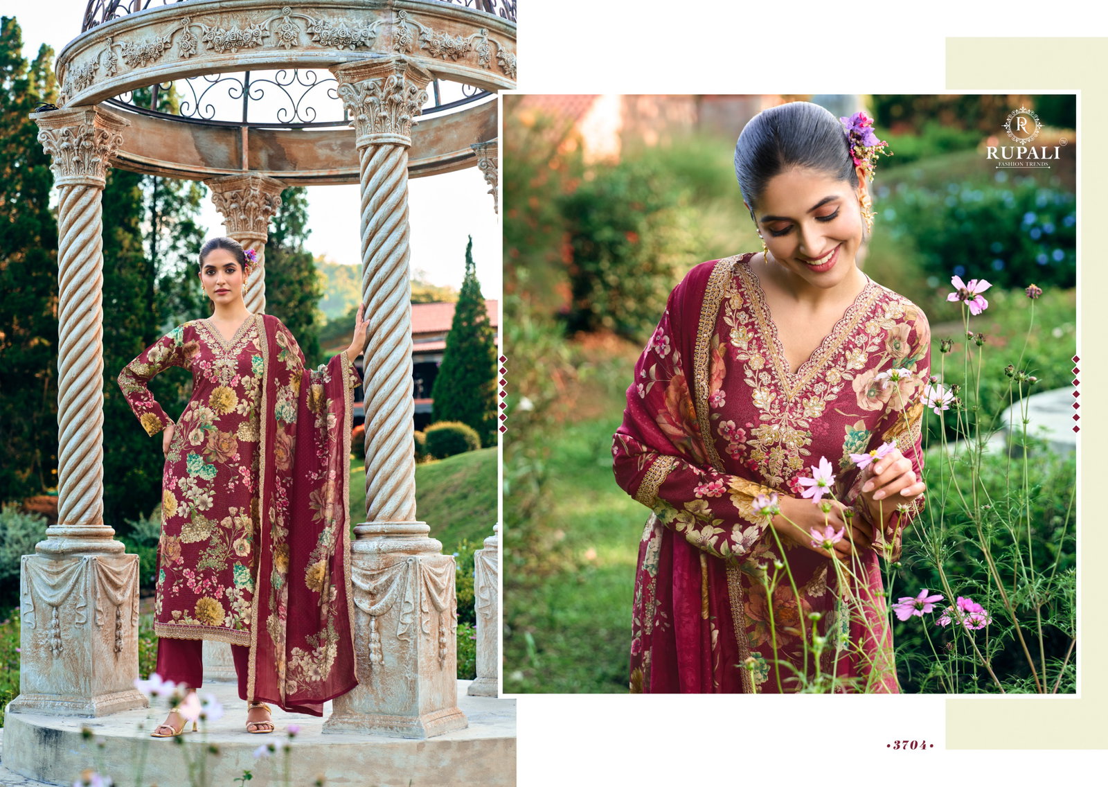 RUPALI FASHION TRENDZ LA ROSE 3701-3704 SERIES SALWAR SUIT 5