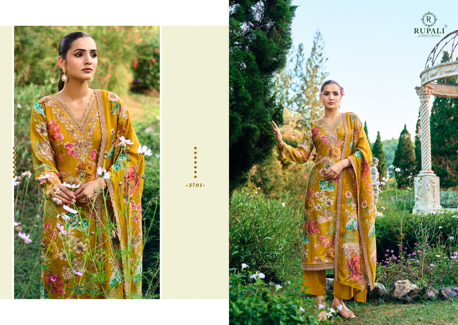 RUPALI FASHION TRENDZ LA ROSE 3701-3704 SERIES SALWAR SUIT 8
