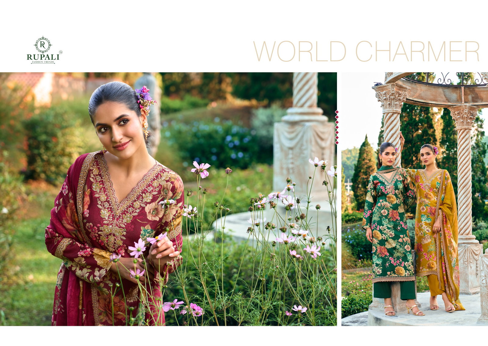 RUPALI FASHION TRENDZ LA ROSE 3701-3704 SERIES SALWAR SUIT 7