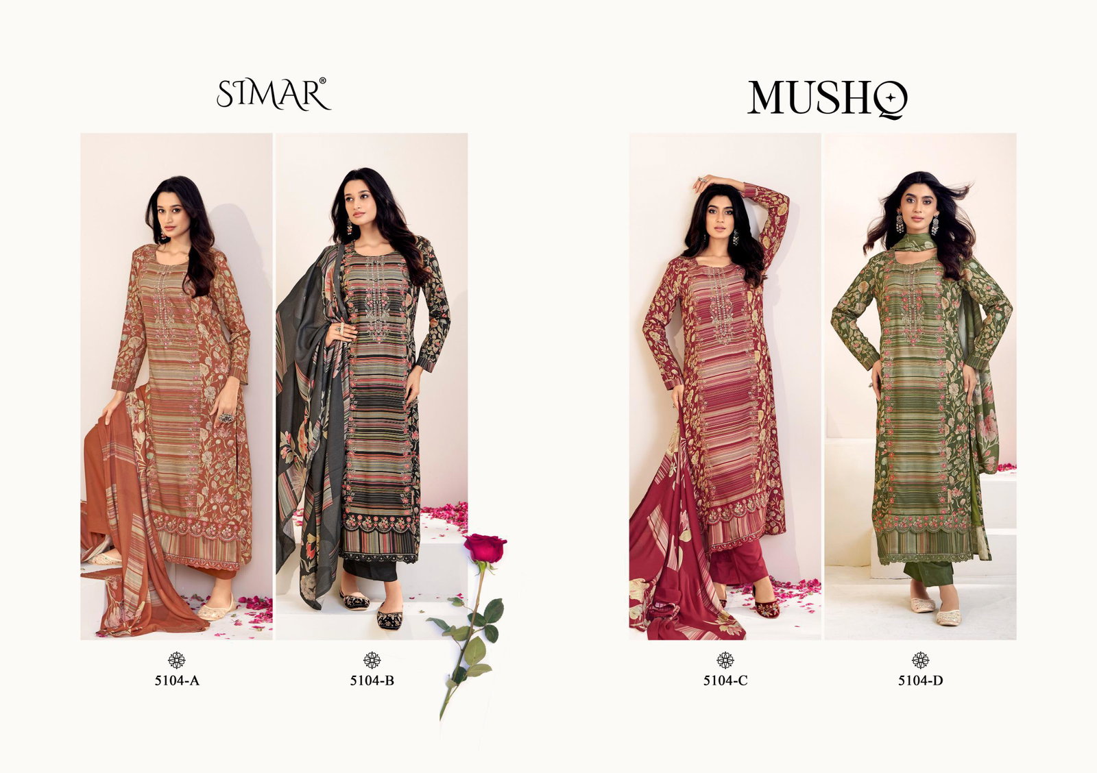 GLOSSY SIMAR MUSHQ SERIES 51040A TO 5104D 4