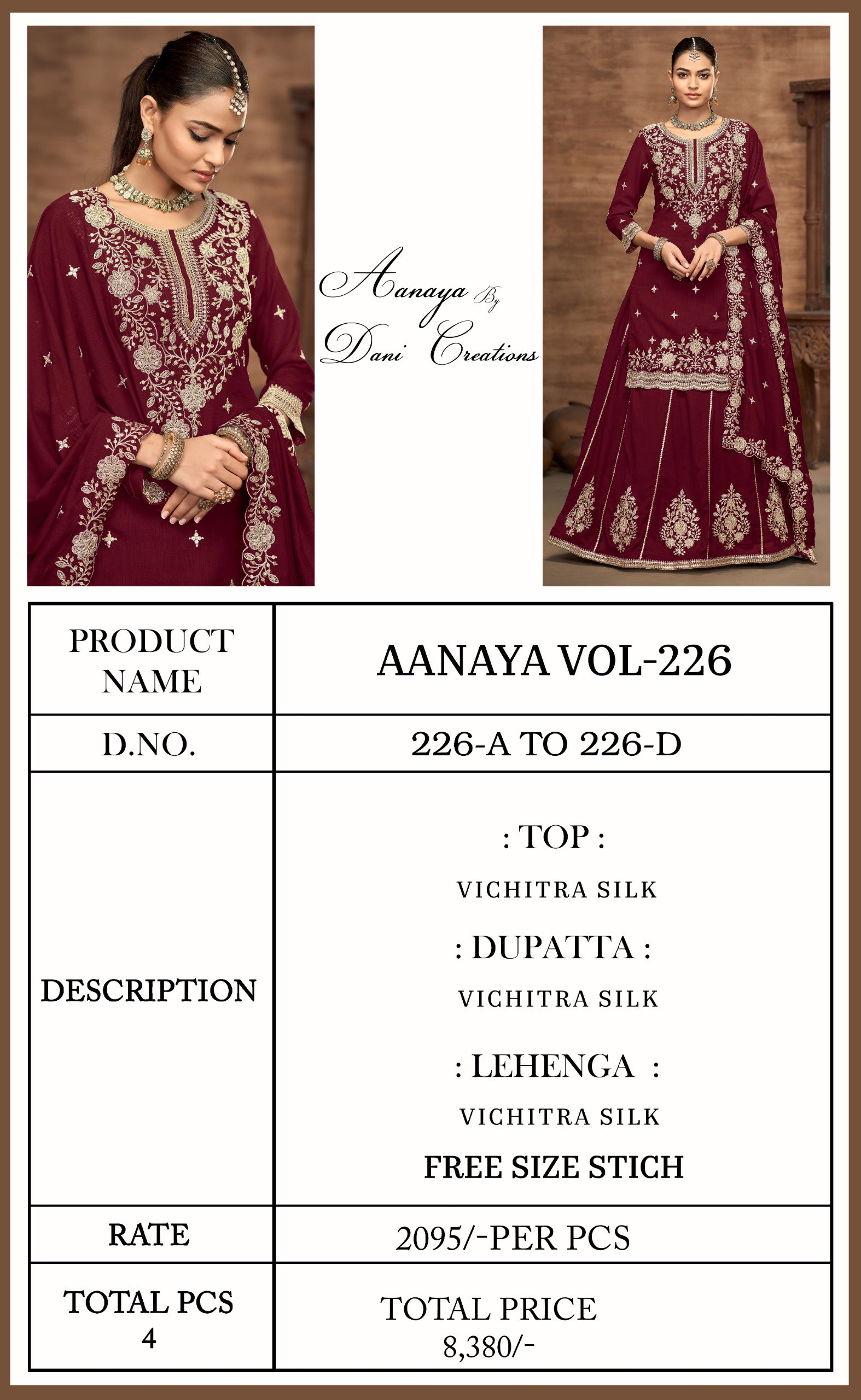 DANI FASHION AANAYA SERIES 226A TO 226D VOL-226 10
