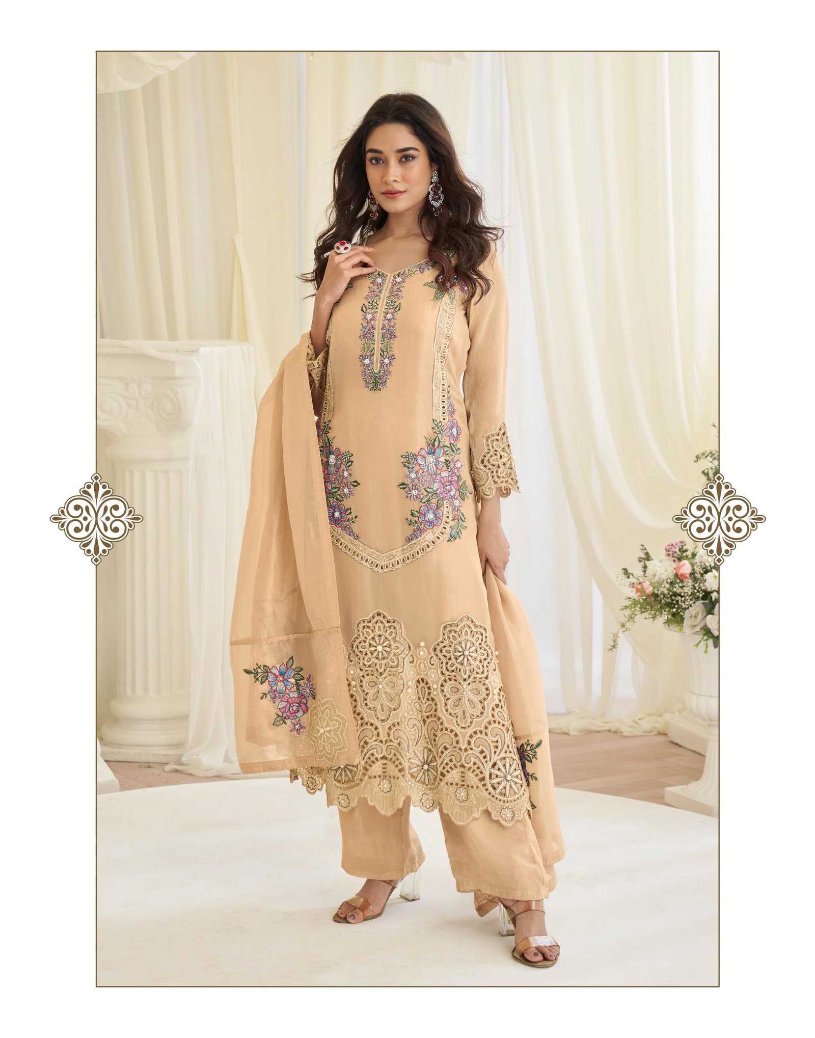 SAYURI DESIGNER PRESENT BANDHAN FREE SIZE STICHED SALWAR SUIT SERIES 10279 TO 10281 4