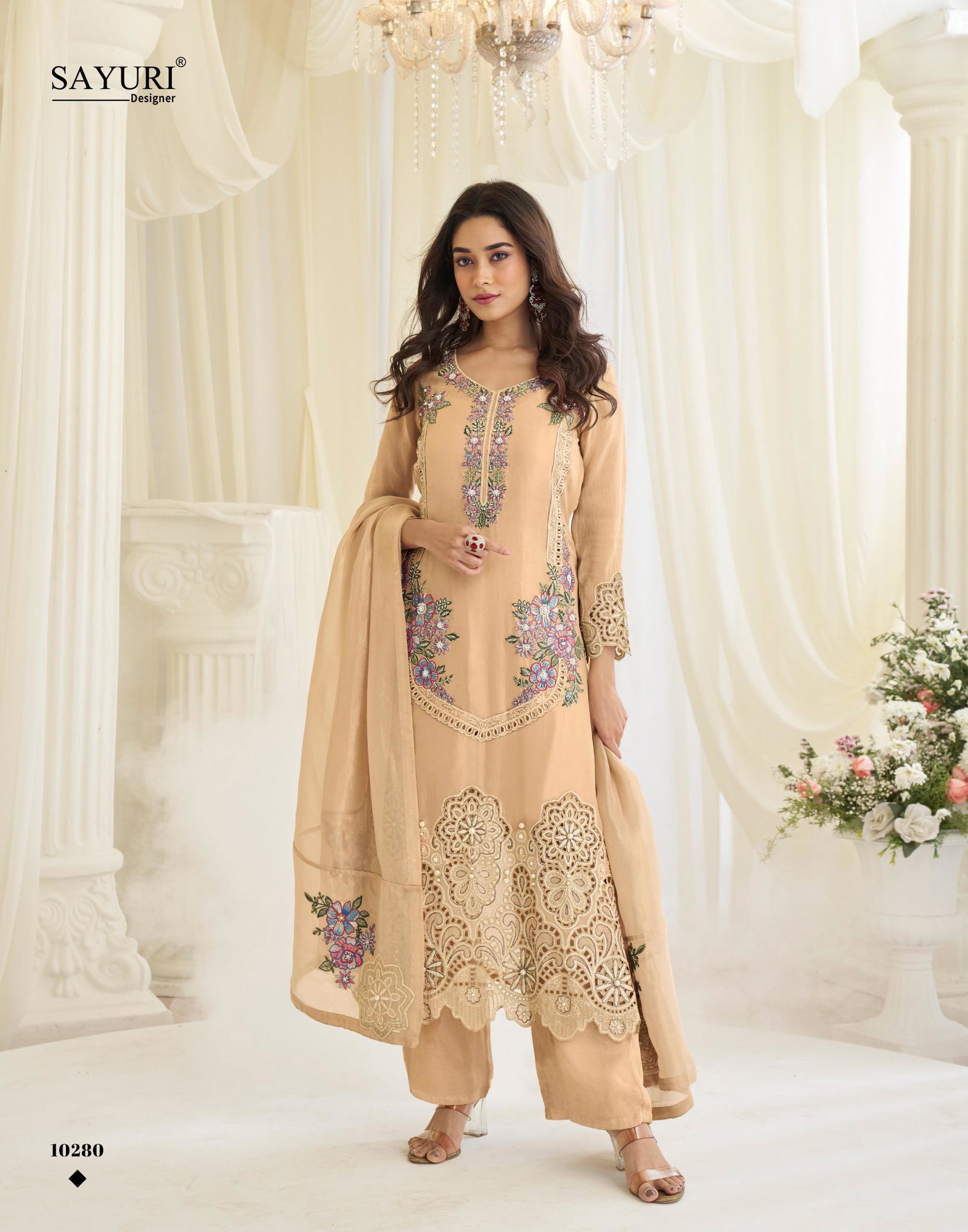 SAYURI DESIGNER PRESENT BANDHAN FREE SIZE STICHED SALWAR SUIT SERIES 10279 TO 10281 13