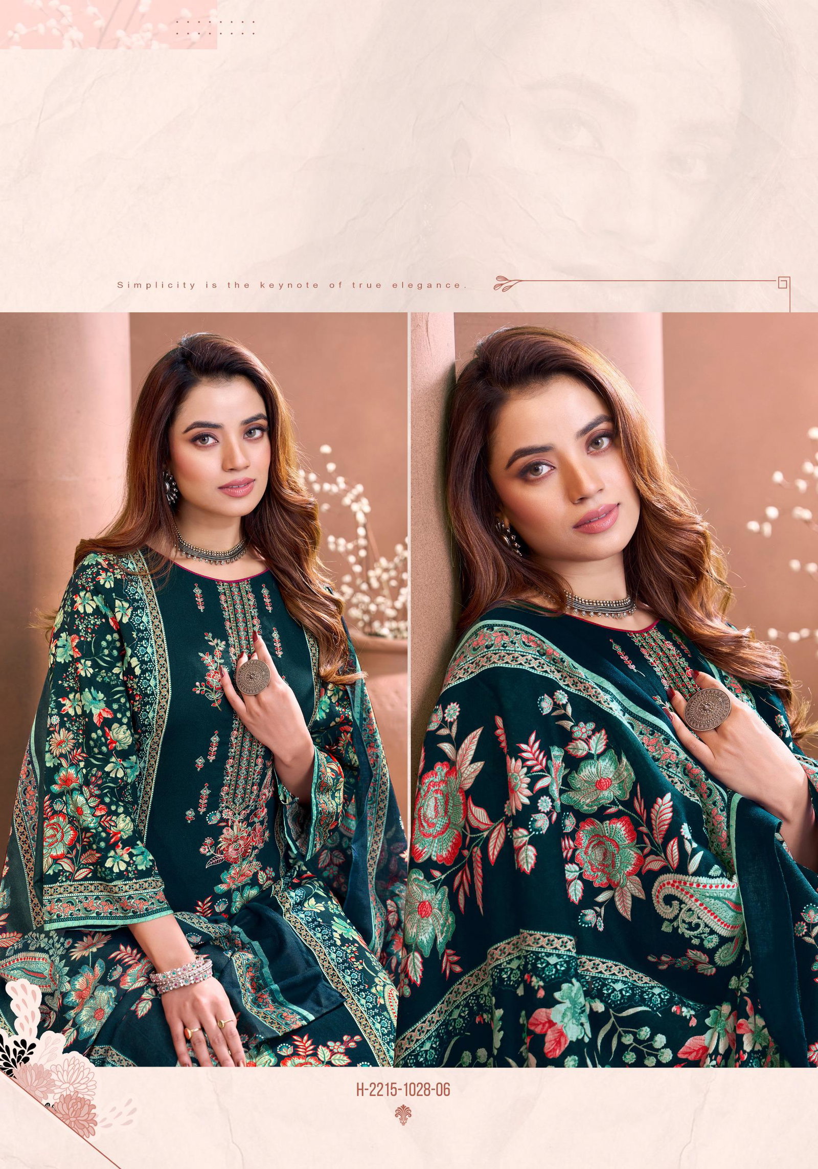 HARSHIT FASHION BY ALOK SUIT RIAZ SERIES -H-2215-01 TO 2215-06 14