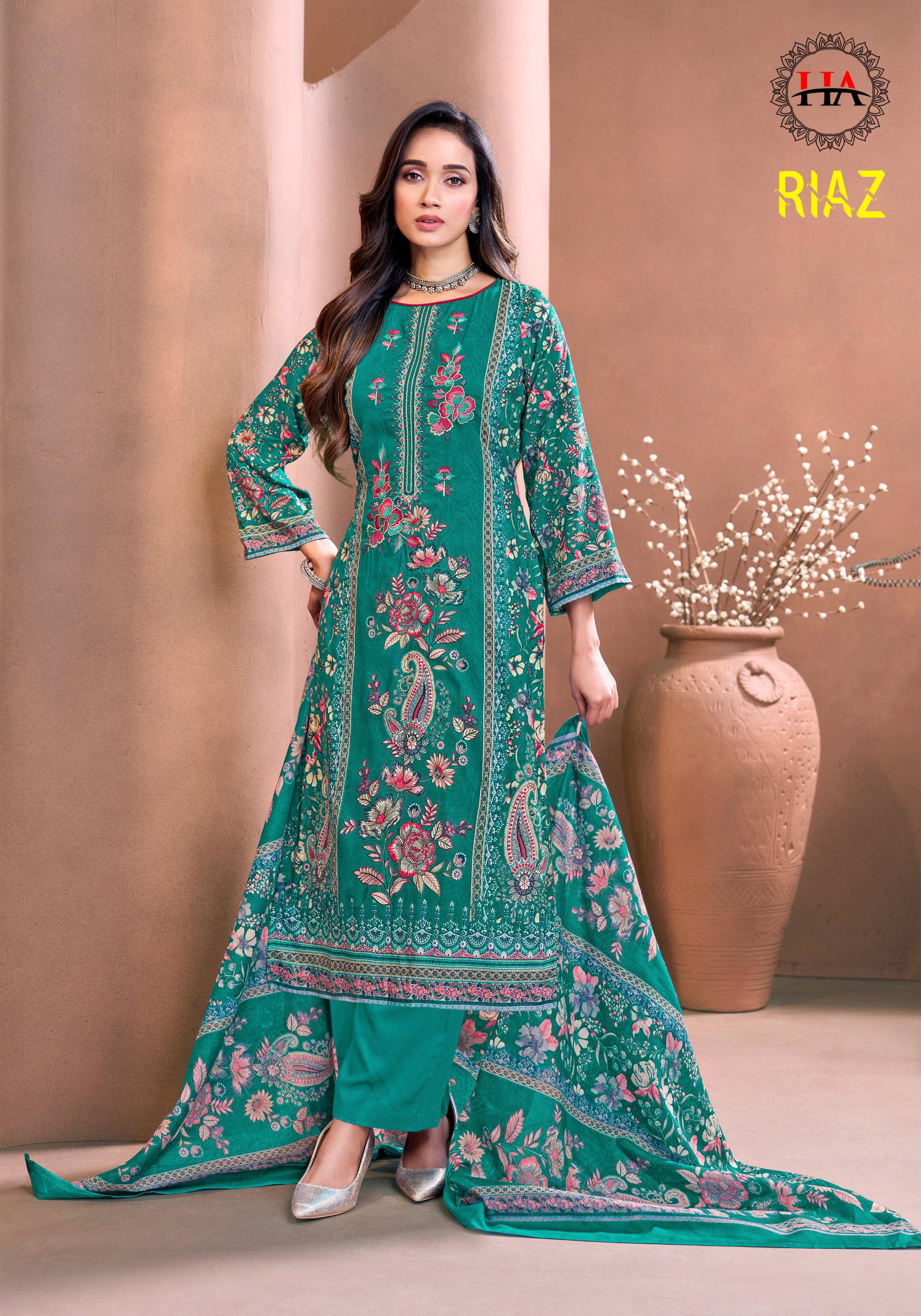HARSHIT FASHION BY ALOK SUIT RIAZ SERIES -H-2215-01 TO 2215-06 1