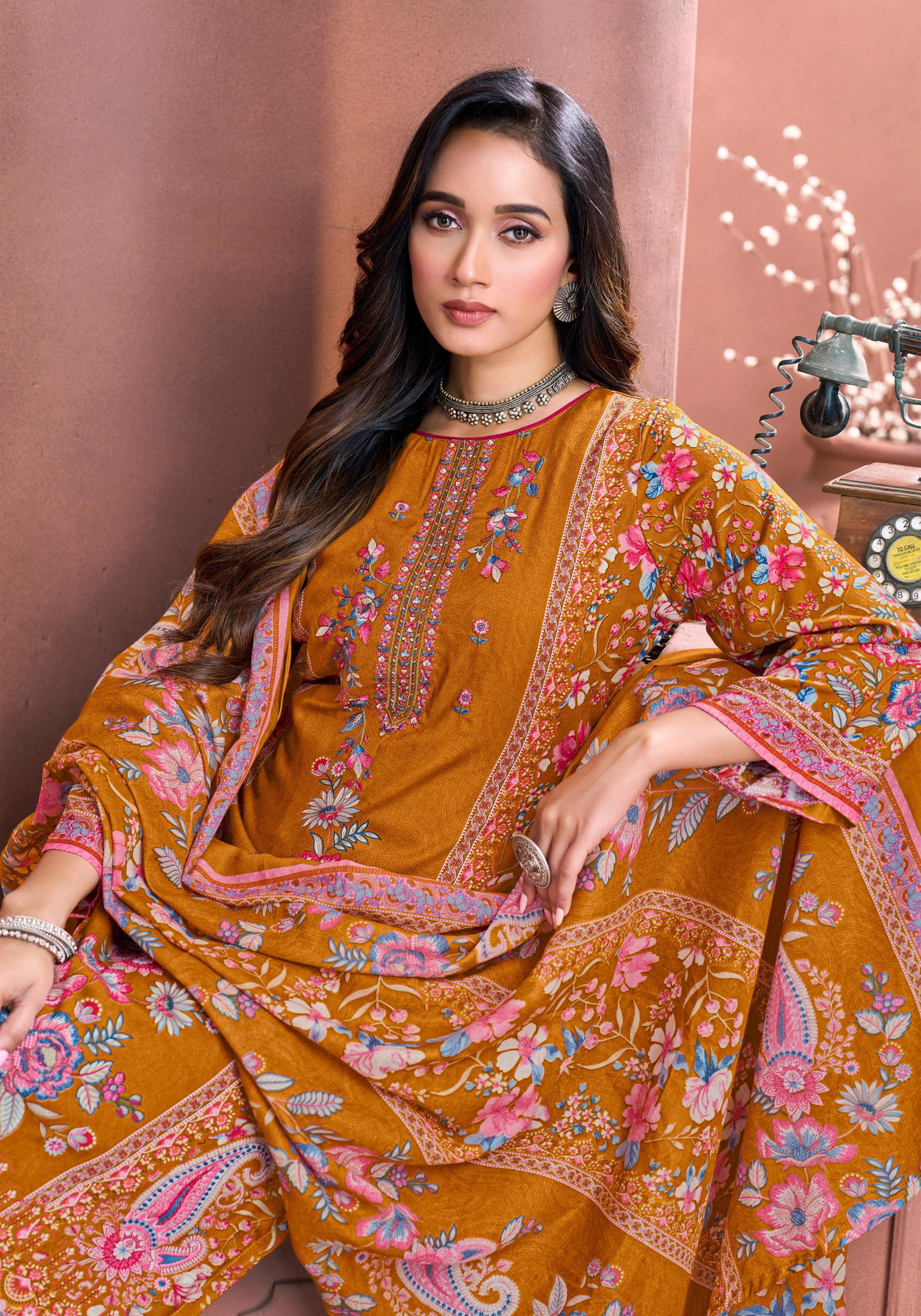 HARSHIT FASHION BY ALOK SUIT RIAZ SERIES -H-2215-01 TO 2215-06 9