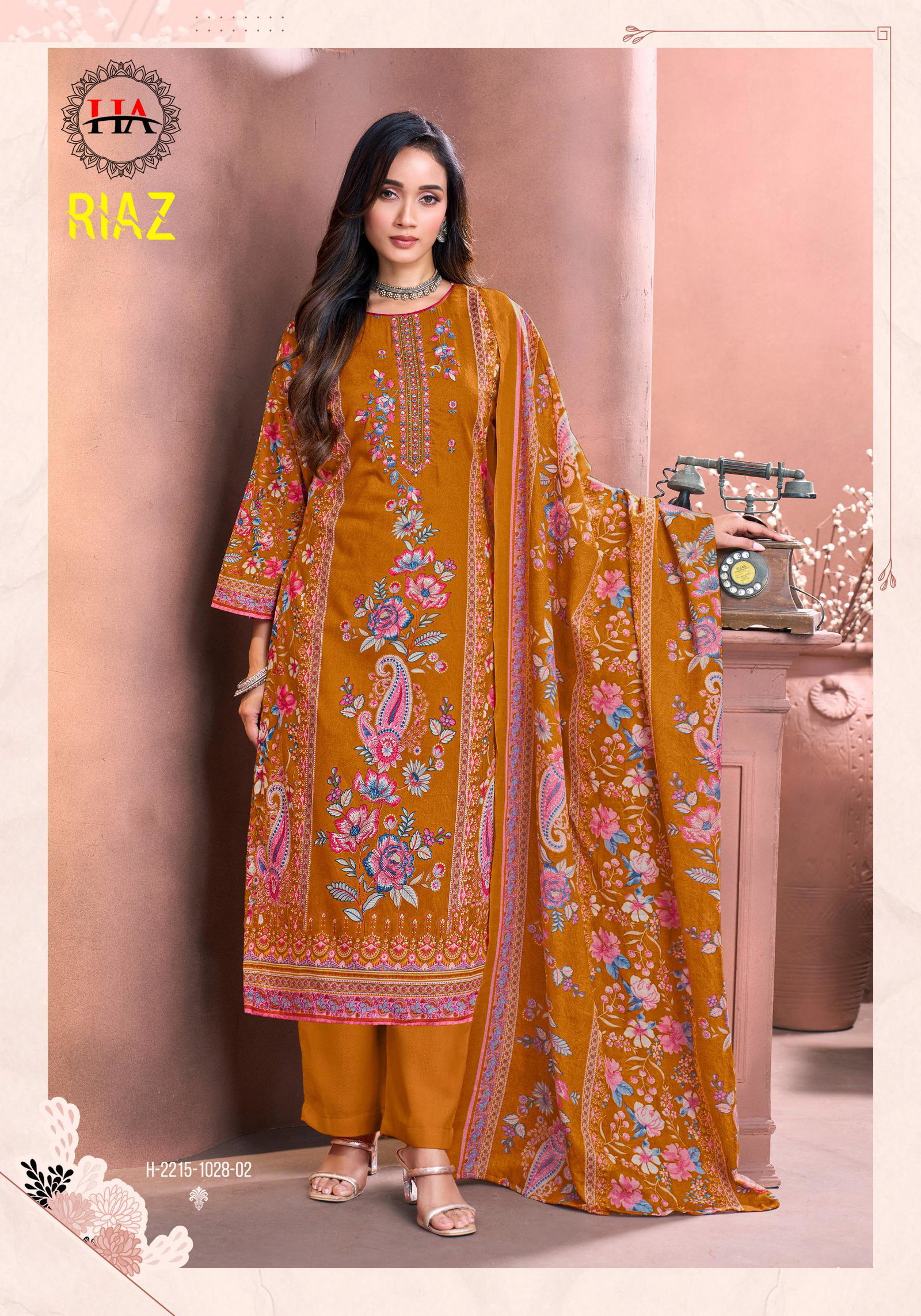HARSHIT FASHION BY ALOK SUIT RIAZ SERIES -H-2215-01 TO 2215-06 5