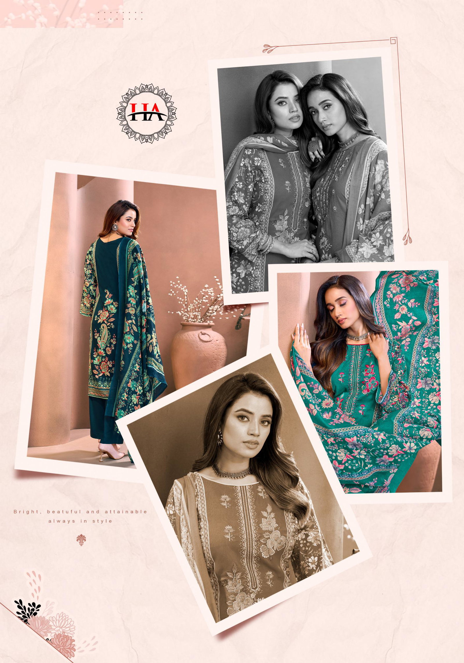 HARSHIT FASHION BY ALOK SUIT RIAZ SERIES -H-2215-01 TO 2215-06 4