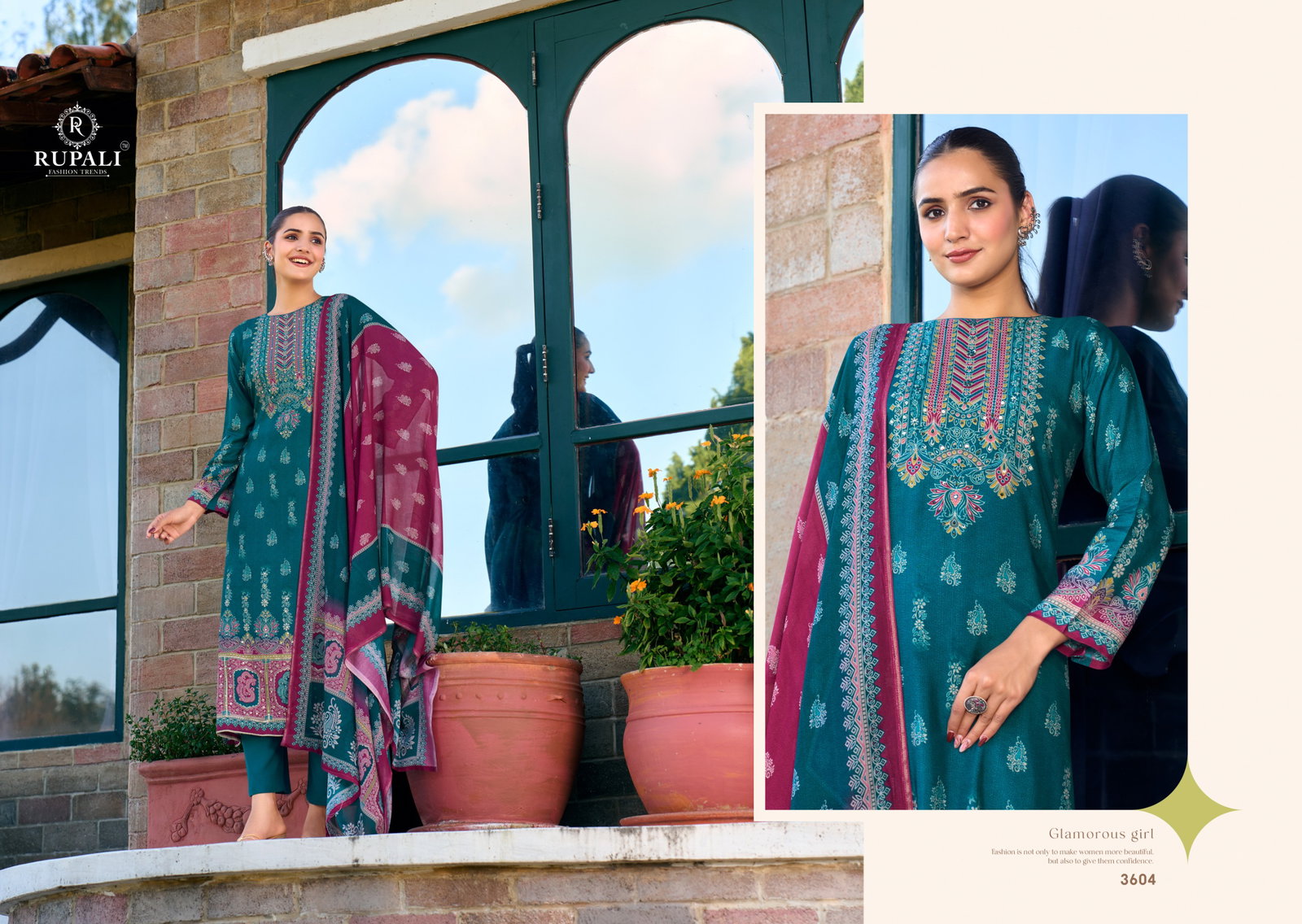 RUPALI FASHION TRENDZ  AELORA 3601-3604 SERIES SALWAR SUIT 1