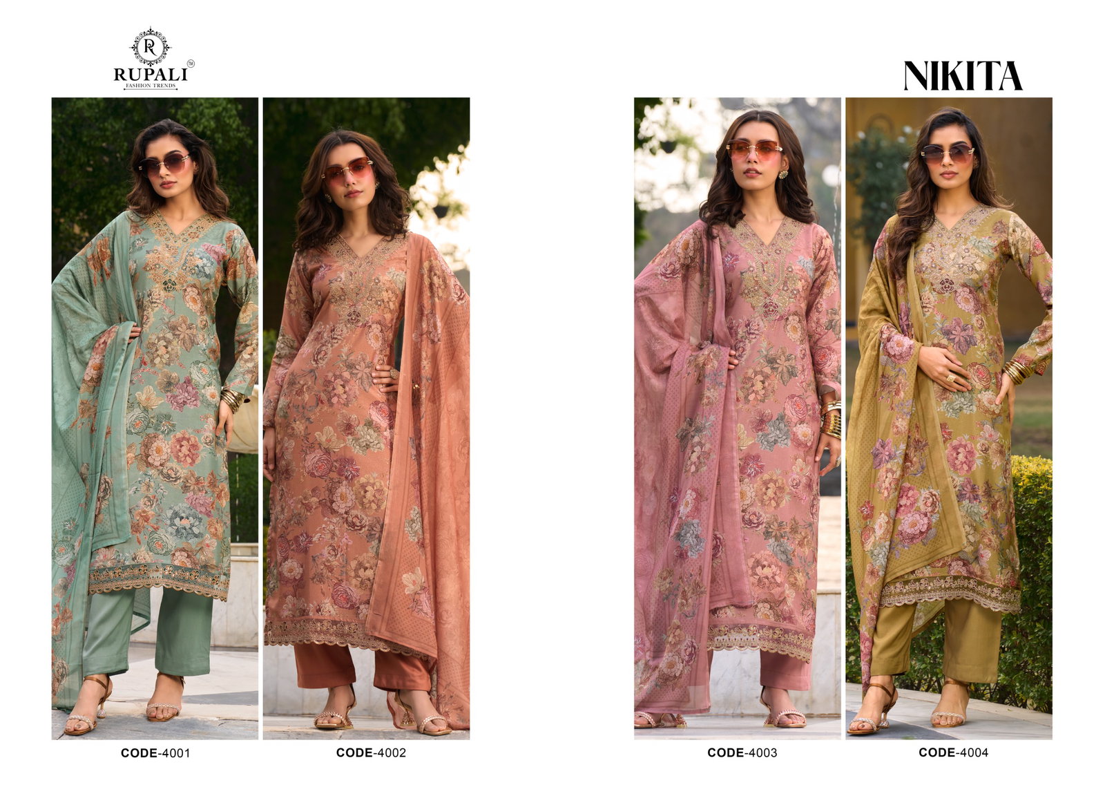 RUPALI FASHION TRENDZ NIKITA 4001-4004 SERIES SALWAR SUIT 1