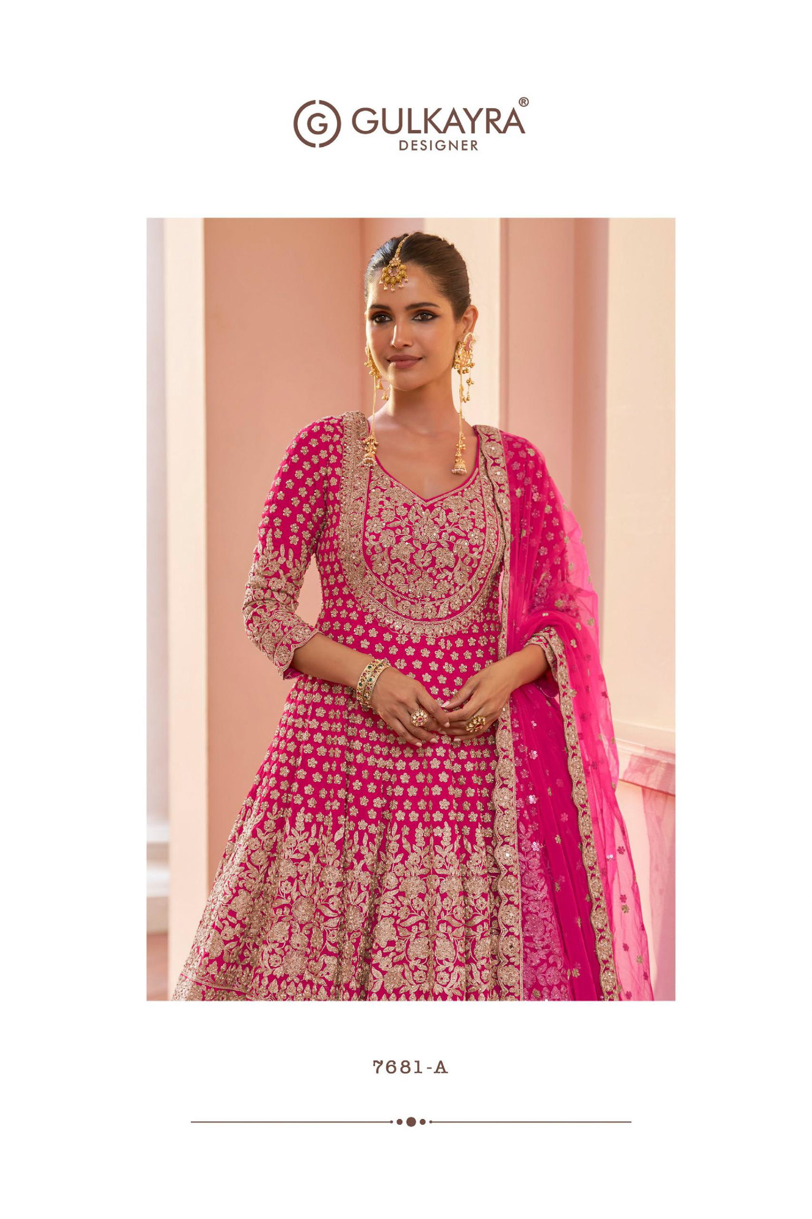 GULKAYRA DESIGNER ALIKA SERIES 7681 A TO 7681 D 8