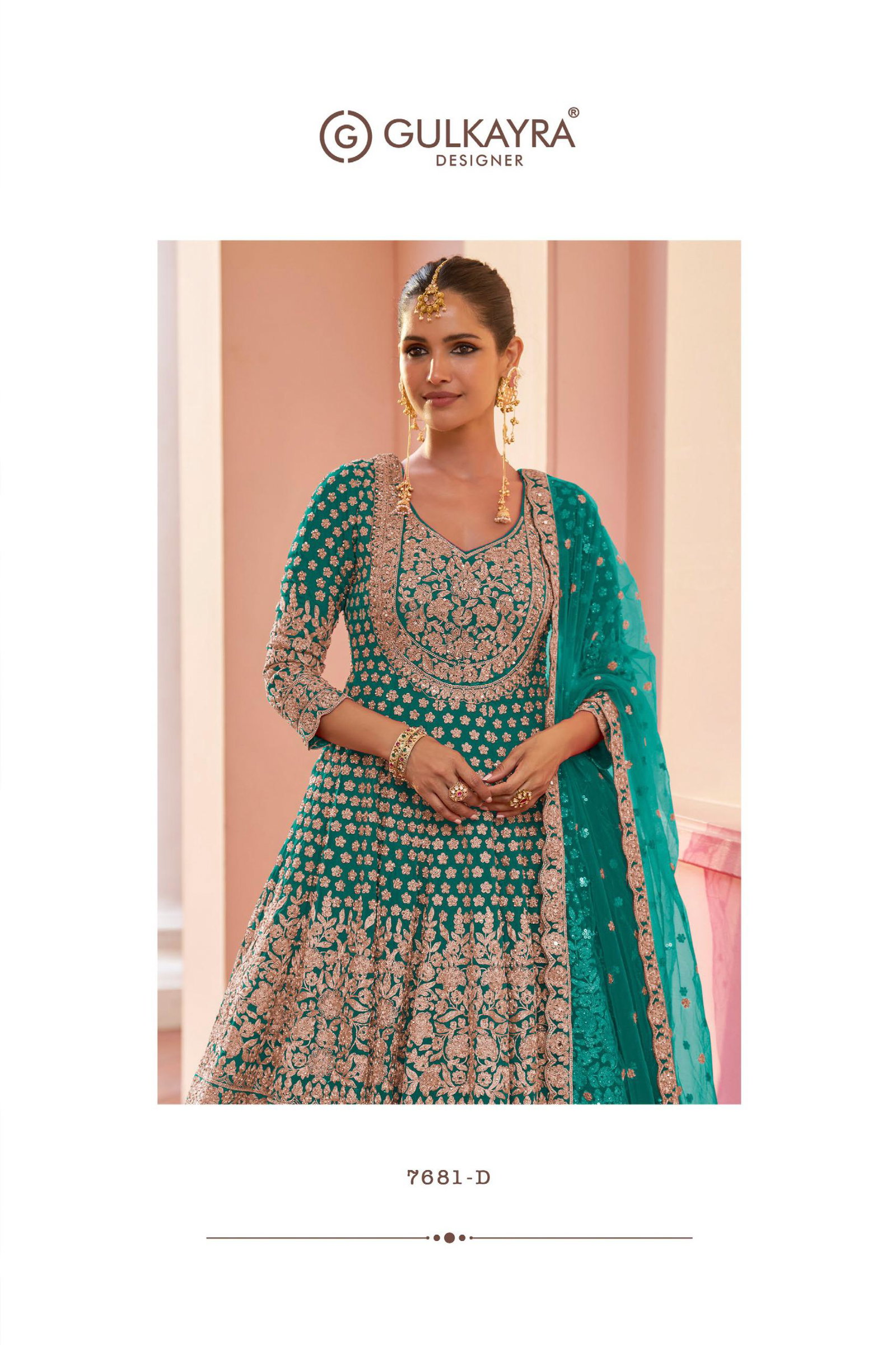 GULKAYRA DESIGNER ALIKA SERIES 7681 A TO 7681 D 9