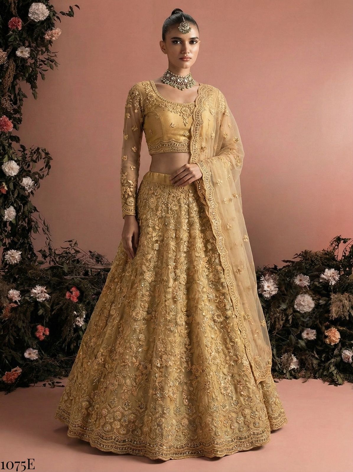 ALIZEH PRESENT BEAUTIFUL READYMADE LEHENGA CHOLI SERIES 1075B-1075E 6