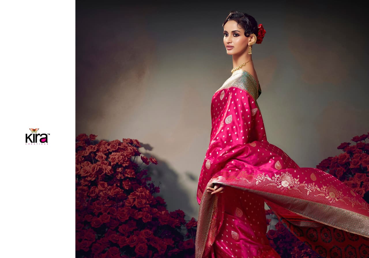 KIRA PRESENT KESHAVA PURE SATIN SILK SAREE SERIES 7901-7910 8