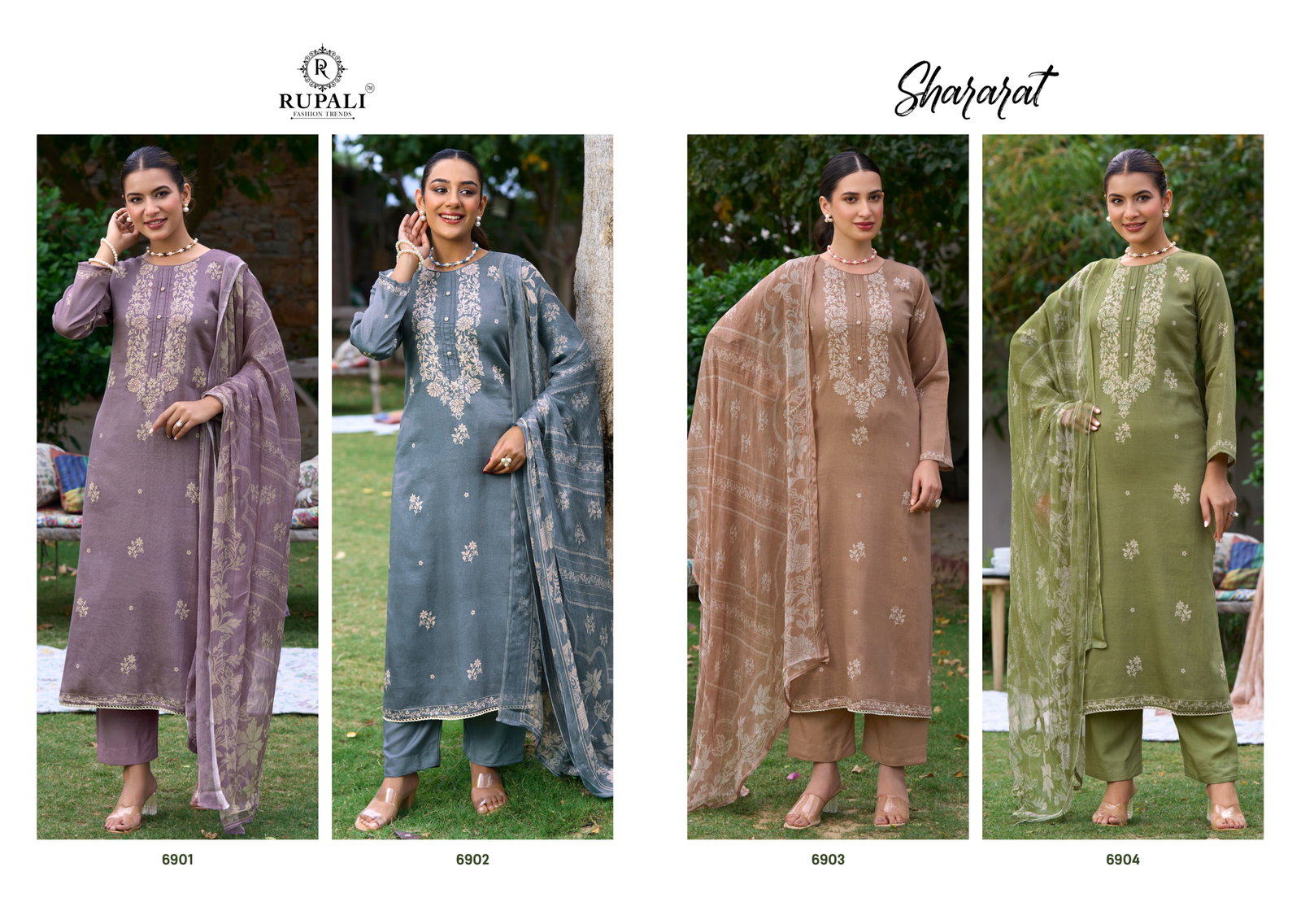 RUPALI FASHION TRENDZ  SHARARAT 6901-6904 SERIES SALWAR SUIT 2