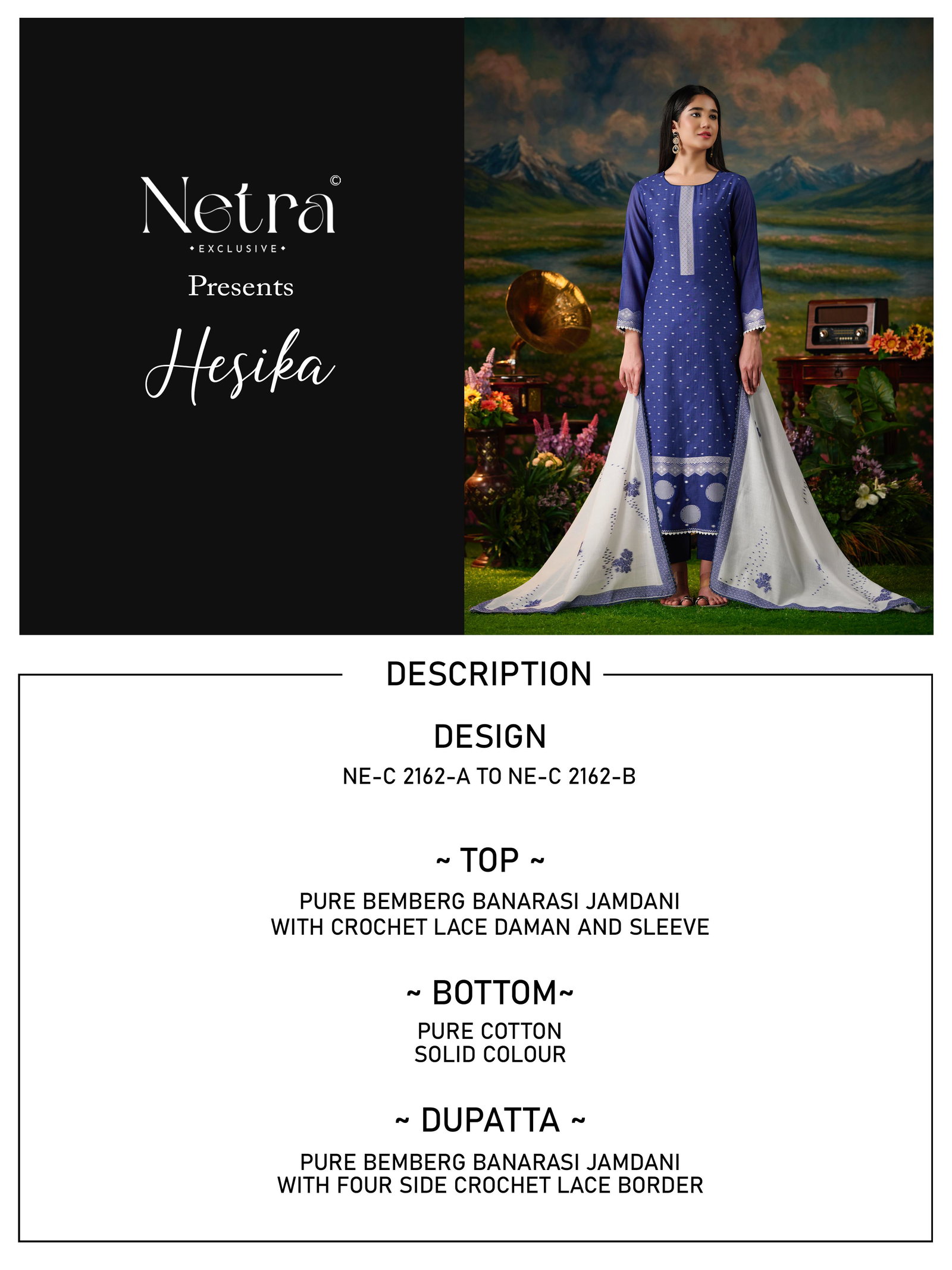 NETRA EXCLUSIVE HESIKA SERIES NE-C2162A TO NE-C2162B 1