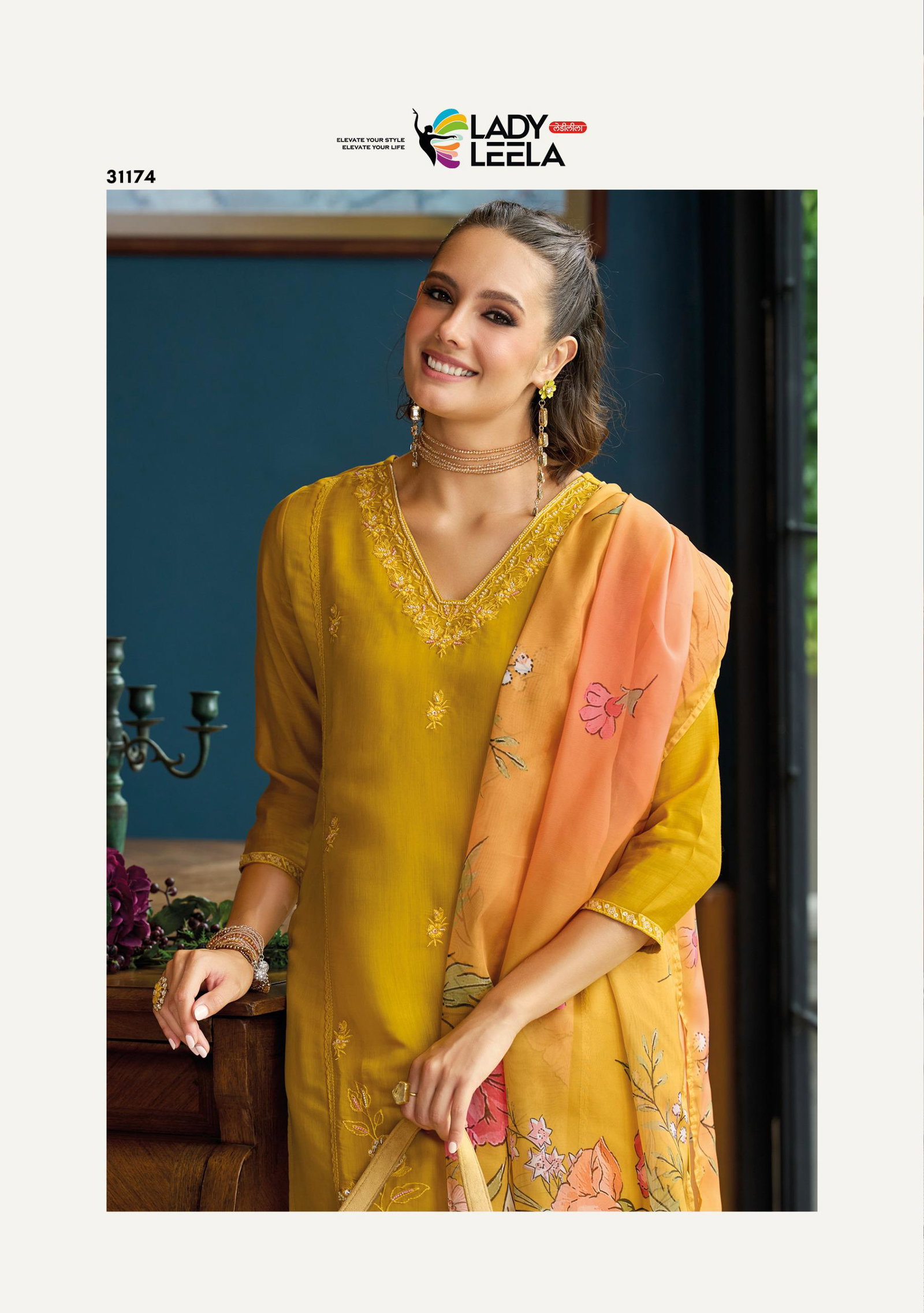 LADY LEELA PRESENT SAIYAARA READYMADE 3 PCS CONCEPT SERIES 31171 2