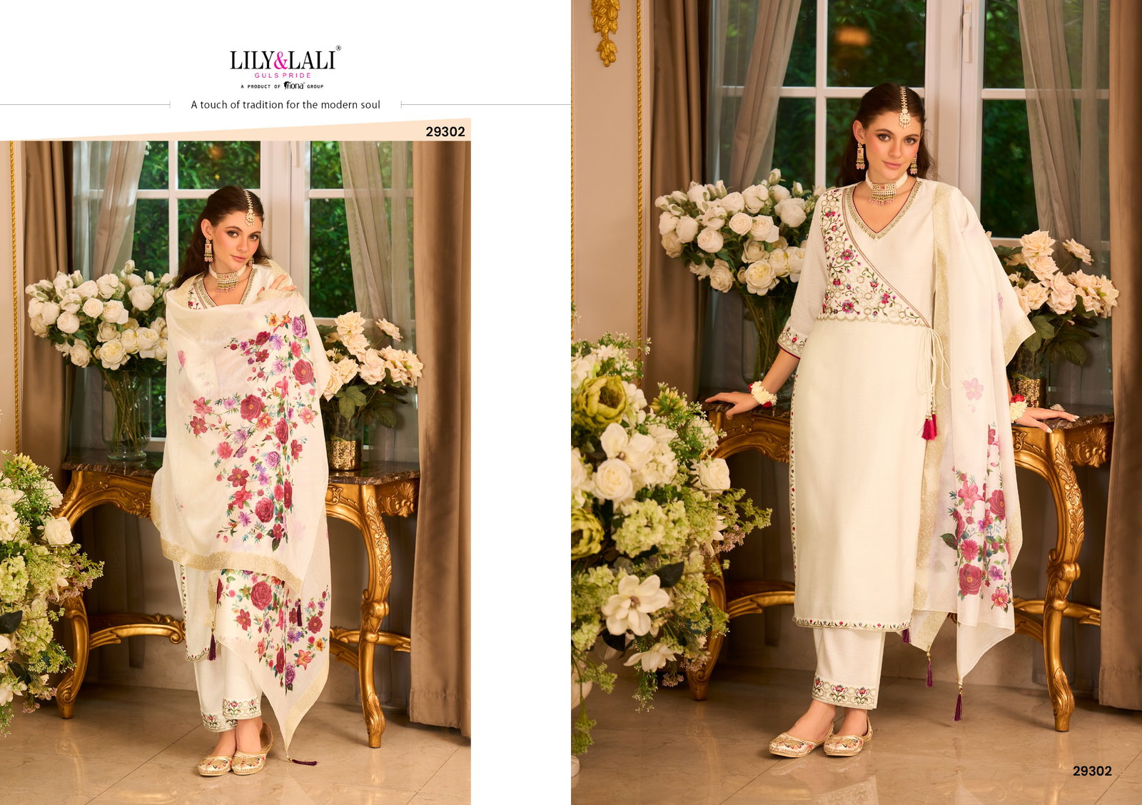 LILY LALI PRESENT PHULKARI WITH HAND WORK READYMADE SERIES 29301-29304 8