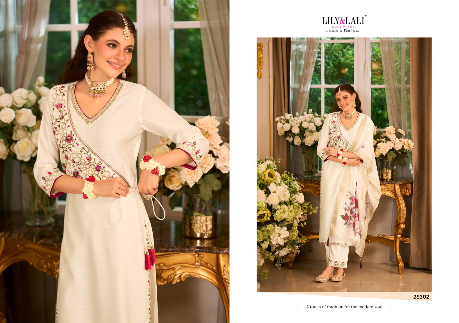 LILY LALI PRESENT PHULKARI WITH HAND WORK READYMADE SERIES 29301-29304 6