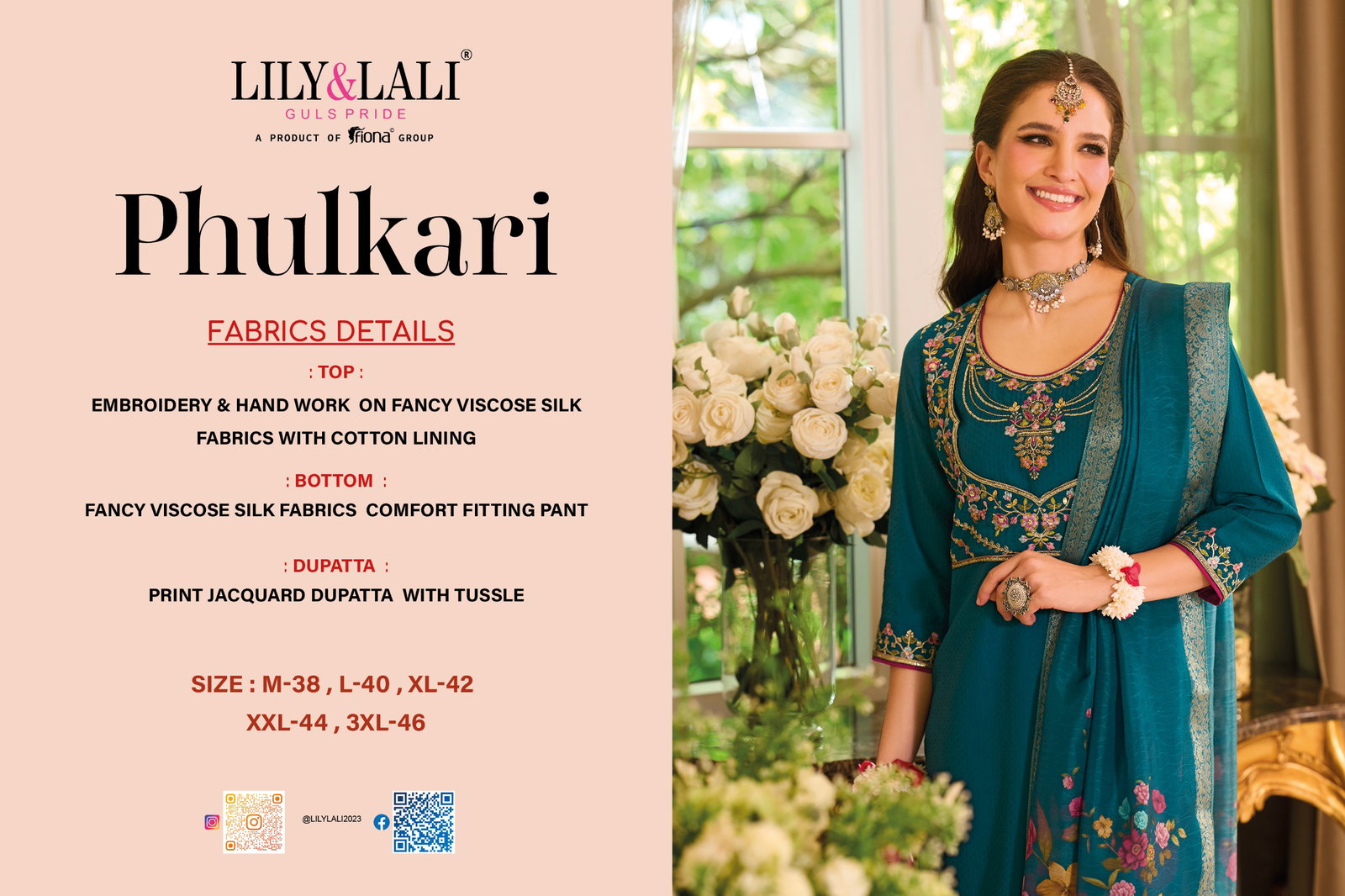 LILY LALI PRESENT PHULKARI WITH HAND WORK READYMADE SERIES 29301-29304 2