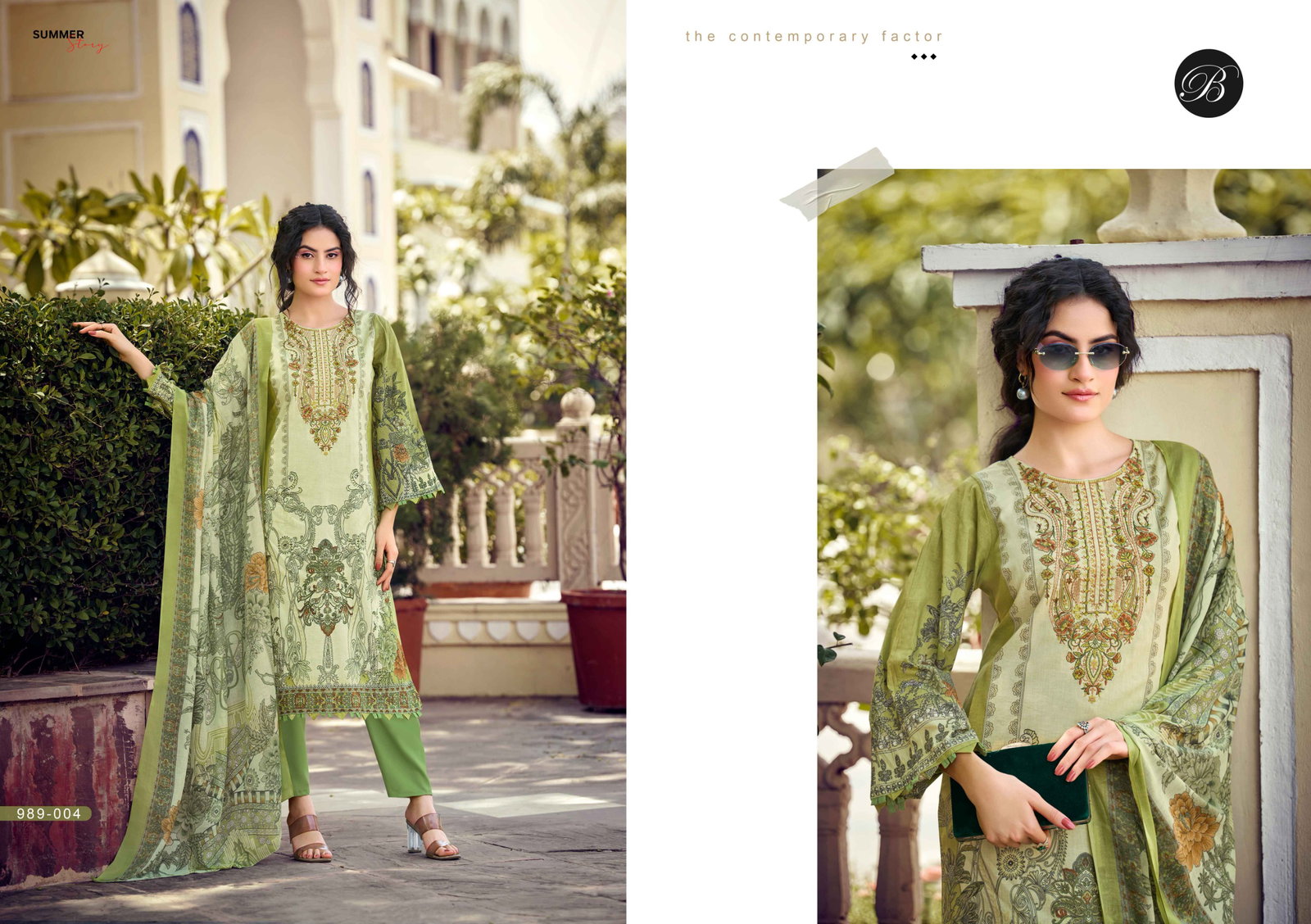 BELLIZA DESIGNER NAIRA VOL 1482 989-1 TO 989-8 1