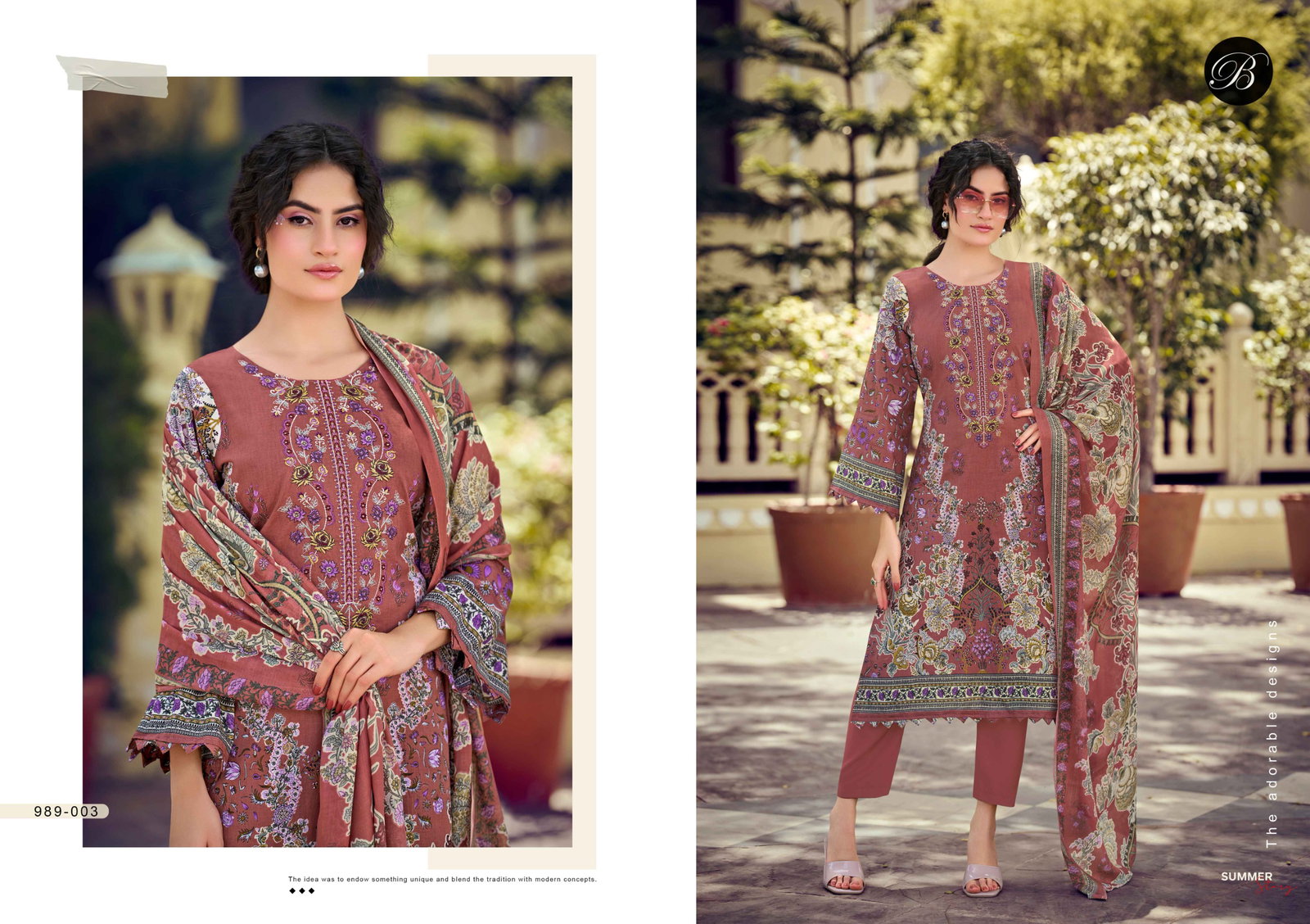 BELLIZA DESIGNER NAIRA VOL 1482 989-1 TO 989-8 2