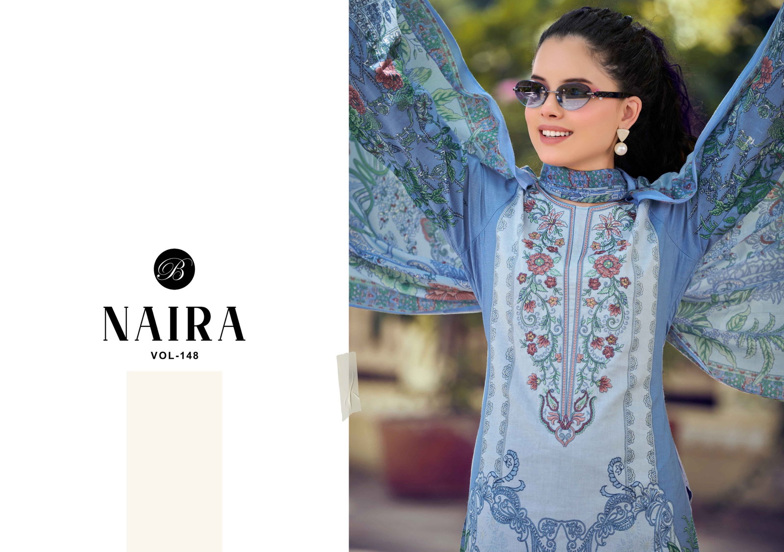 BELLIZA DESIGNER NAIRA VOL 1482 989-1 TO 989-8 3