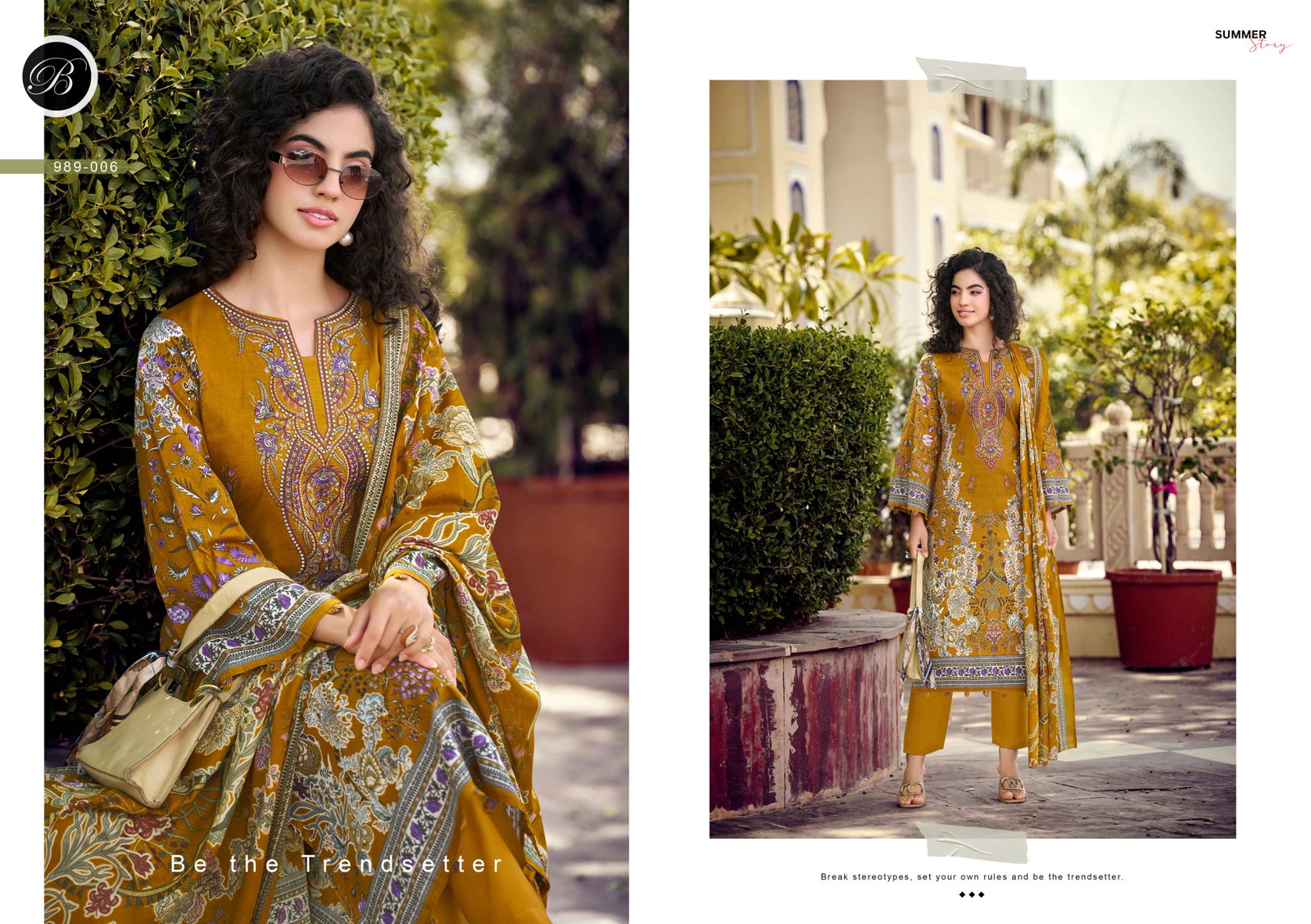 BELLIZA DESIGNER NAIRA VOL 1482 989-1 TO 989-8 10