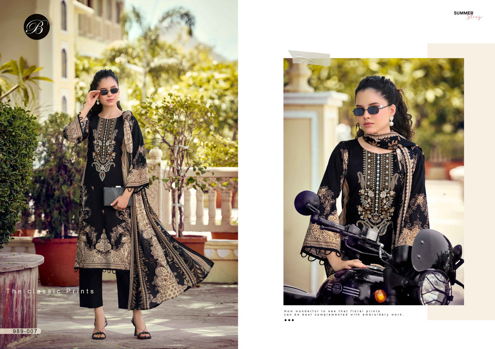 BELLIZA DESIGNER NAIRA VOL 1482 989-1 TO 989-8 11