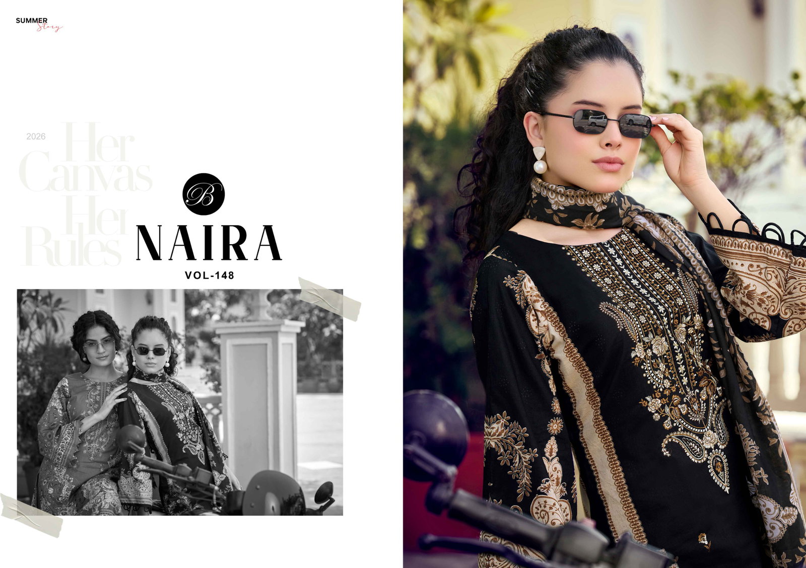 BELLIZA DESIGNER NAIRA VOL 1482 989-1 TO 989-8 12