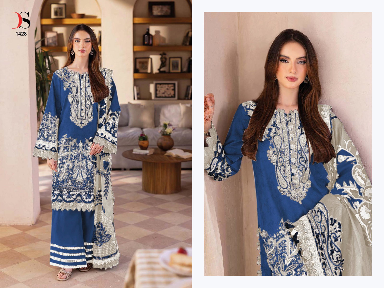 DEEPSY JADE BLISS LAWAN 25-3 SERIES 1421-1428 UNSTITCHED SUIT 4