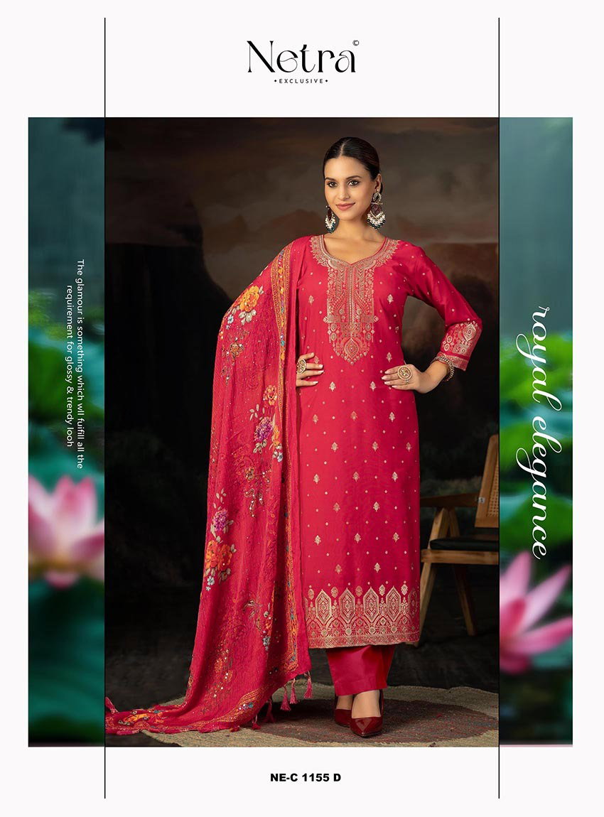 NETRA EXCLUSIVE UNSTITCHED SEJAL SERIES 1155ATO 1155F 3